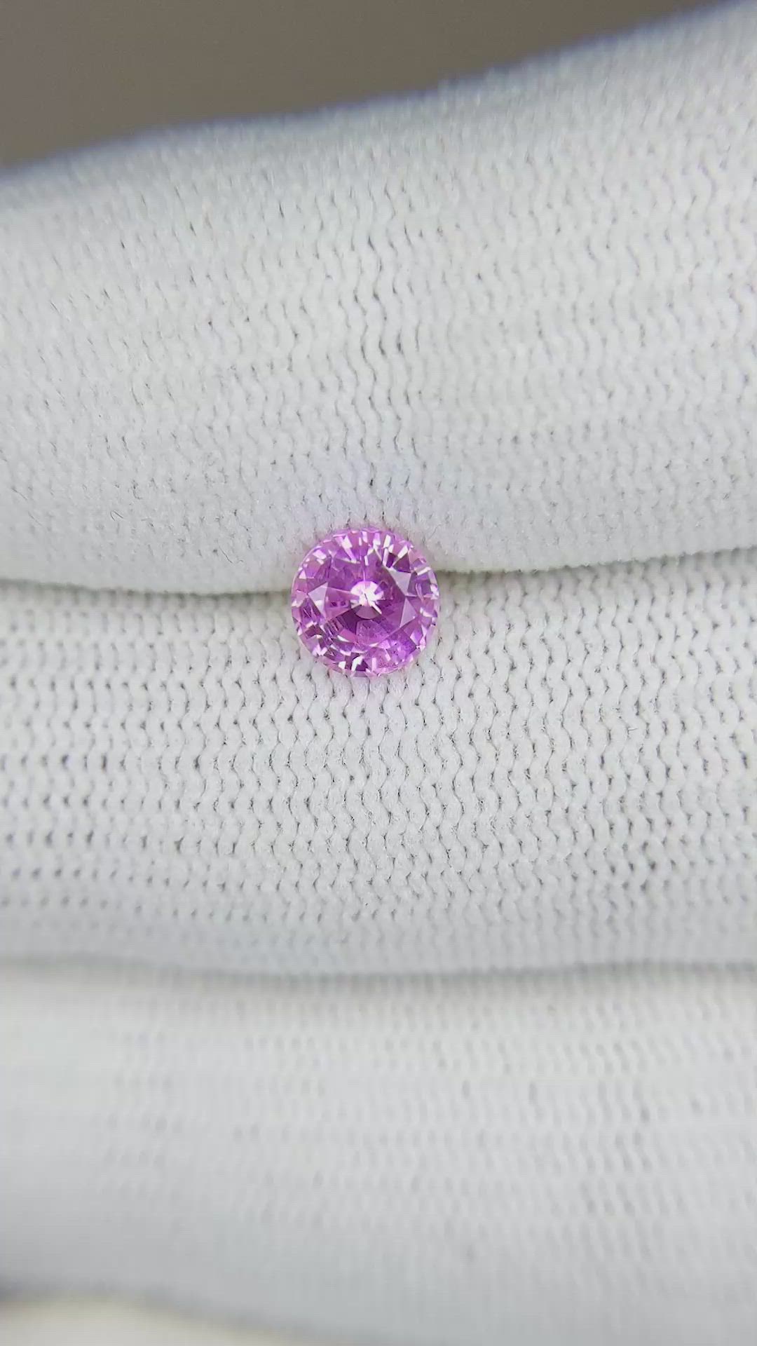 0.81 Ct. Pink Sapphire from Ceylon (Sri Lanka) Size Video