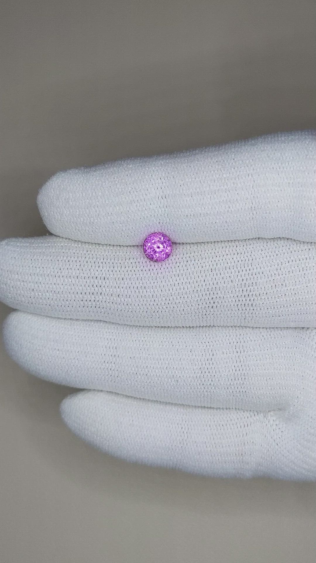 0.81 Ct. Pink Sapphire from Ceylon (Sri Lanka) Size Video