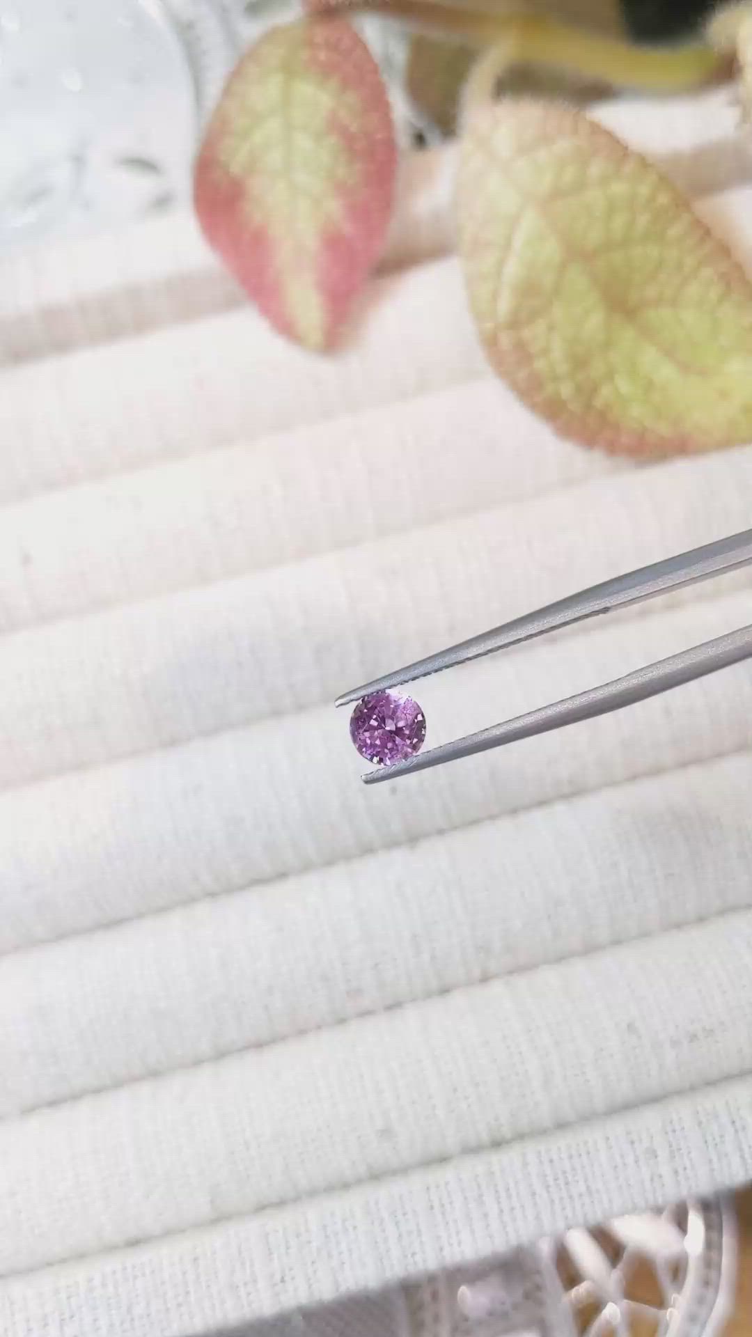 0.81 Ct. Pink Sapphire from Ceylon (Sri Lanka) Size Video