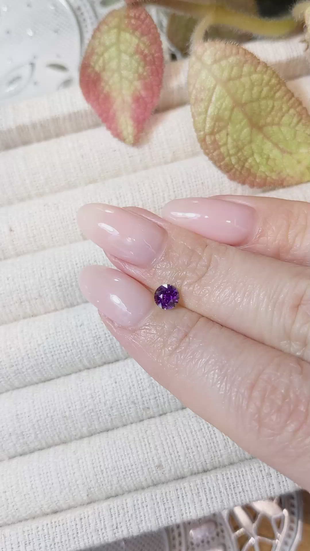 0.67 Ct. Color Change Sapphire from Ceylon (Sri Lanka) Size Video