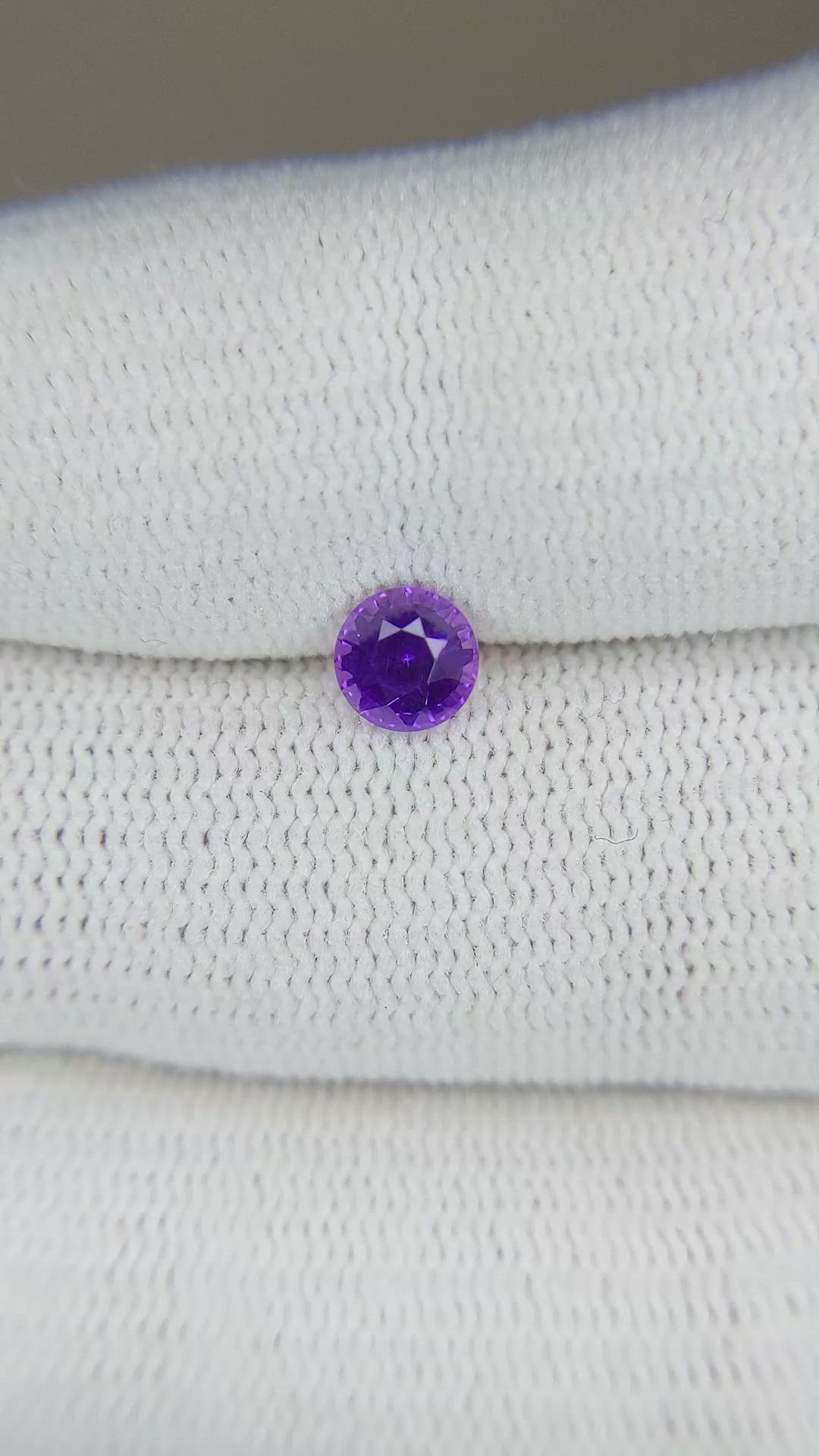 0.67 Ct. Color Change Sapphire from Ceylon (Sri Lanka) Size Video