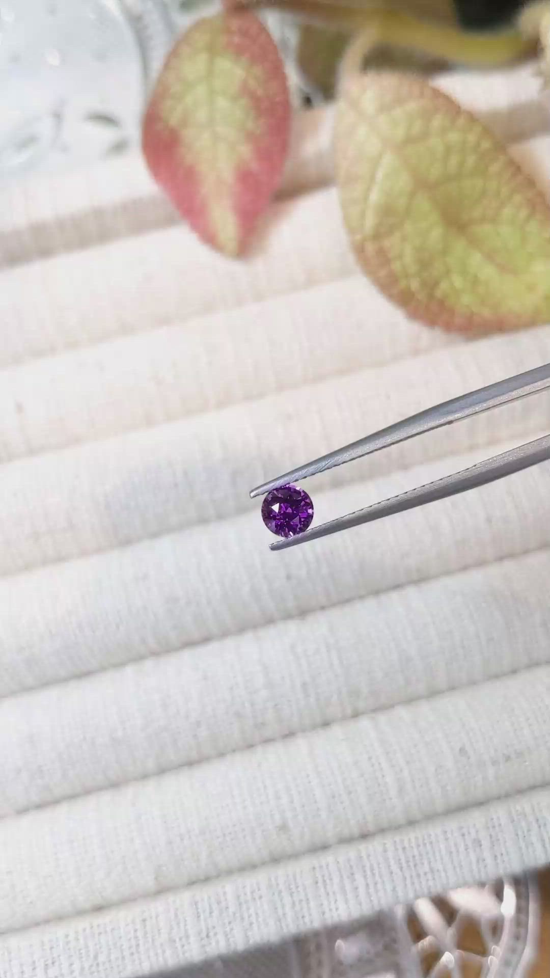 0.67 Ct. Color Change Sapphire from Ceylon (Sri Lanka) Size Video