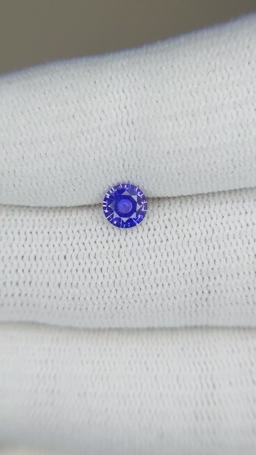 0.62 Ct. Color Change Sapphire from Ceylon (Sri Lanka) Size Video