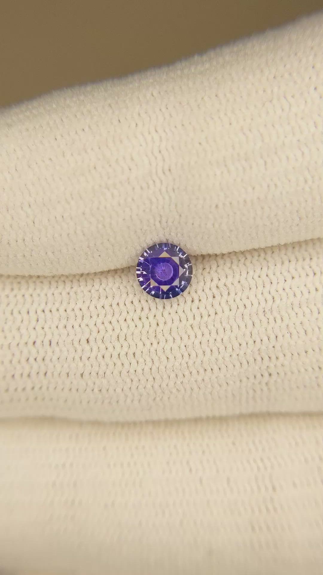 0.62 Ct. Color Change Sapphire from Ceylon (Sri Lanka) Size Video