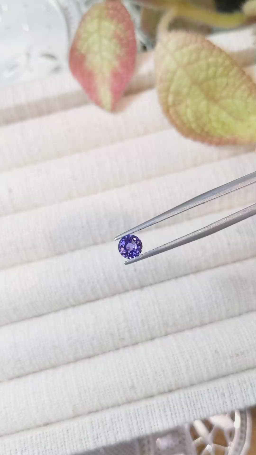 0.62 Ct. Color Change Sapphire from Ceylon (Sri Lanka) Size Video