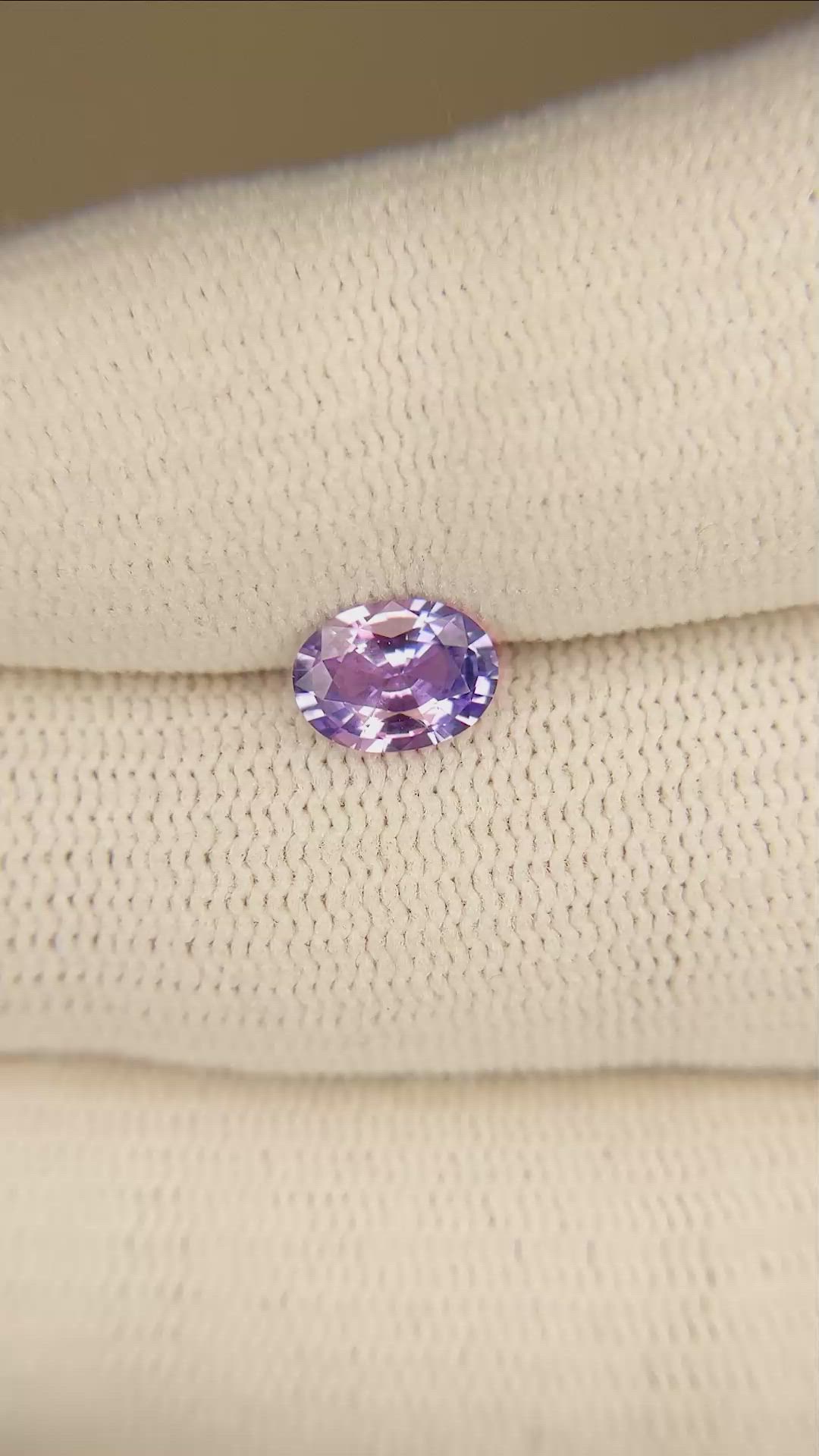 0.93 Ct. Color Change Sapphire from Ceylon (Sri Lanka) Size Video