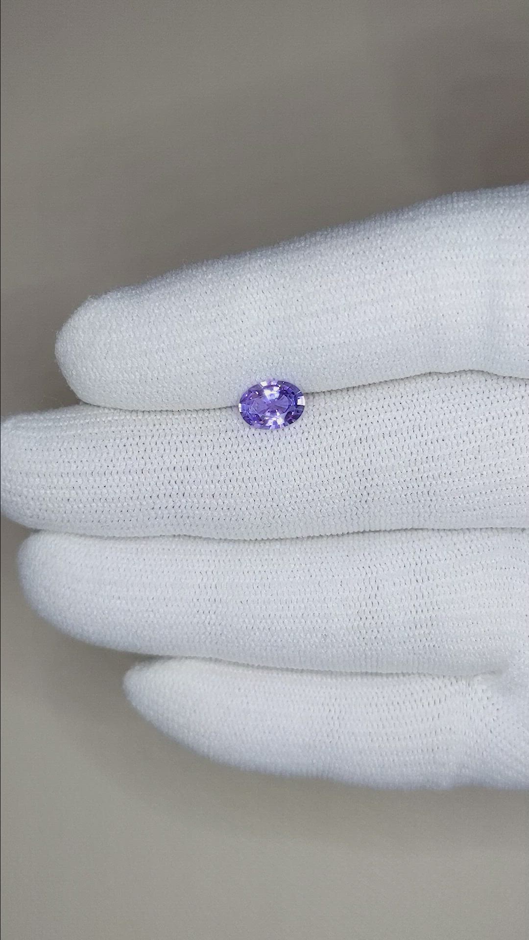 0.93 Ct. Color Change Sapphire from Ceylon (Sri Lanka) Size Video