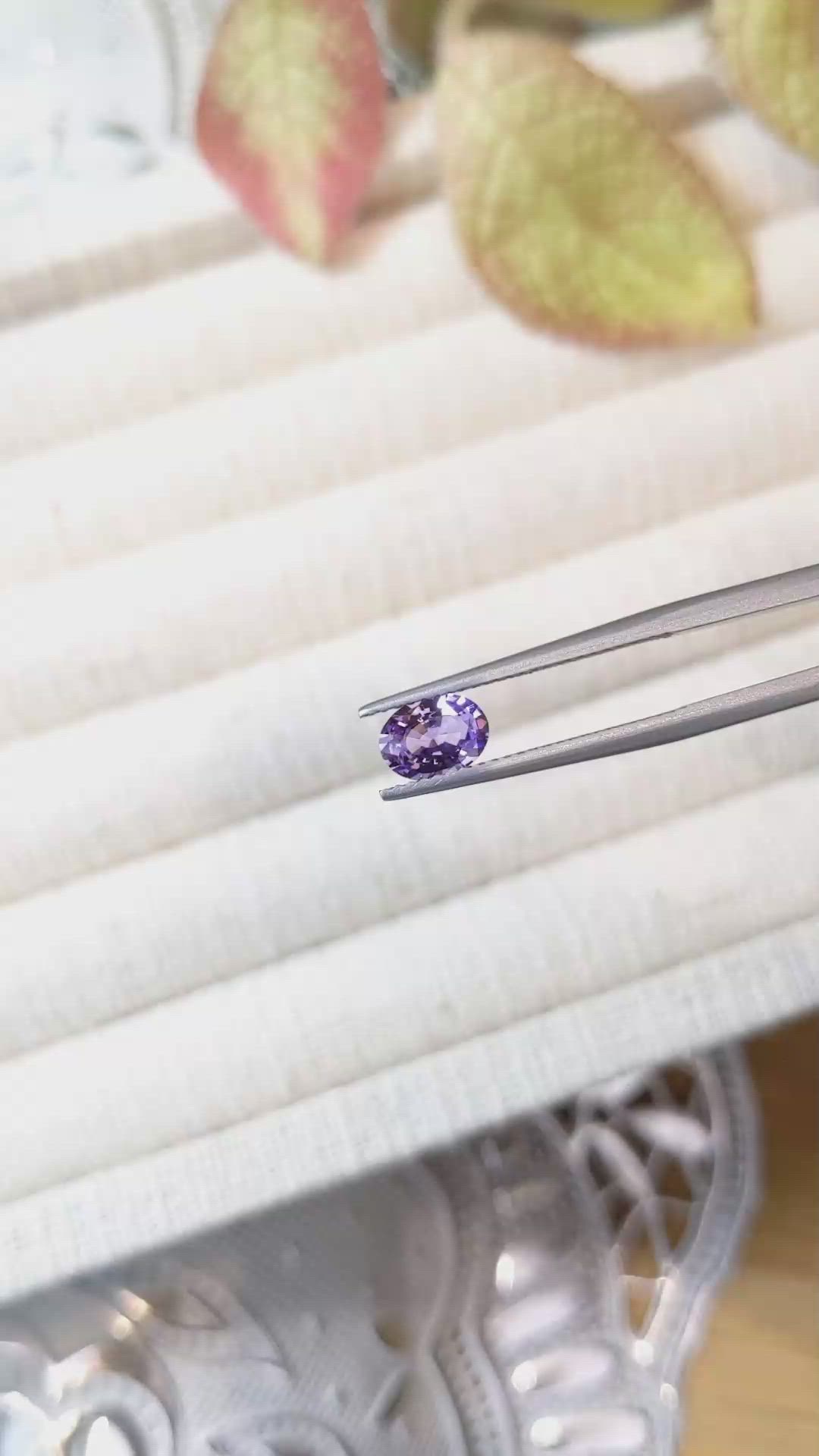 0.93 Ct. Color Change Sapphire from Ceylon (Sri Lanka) Size Video