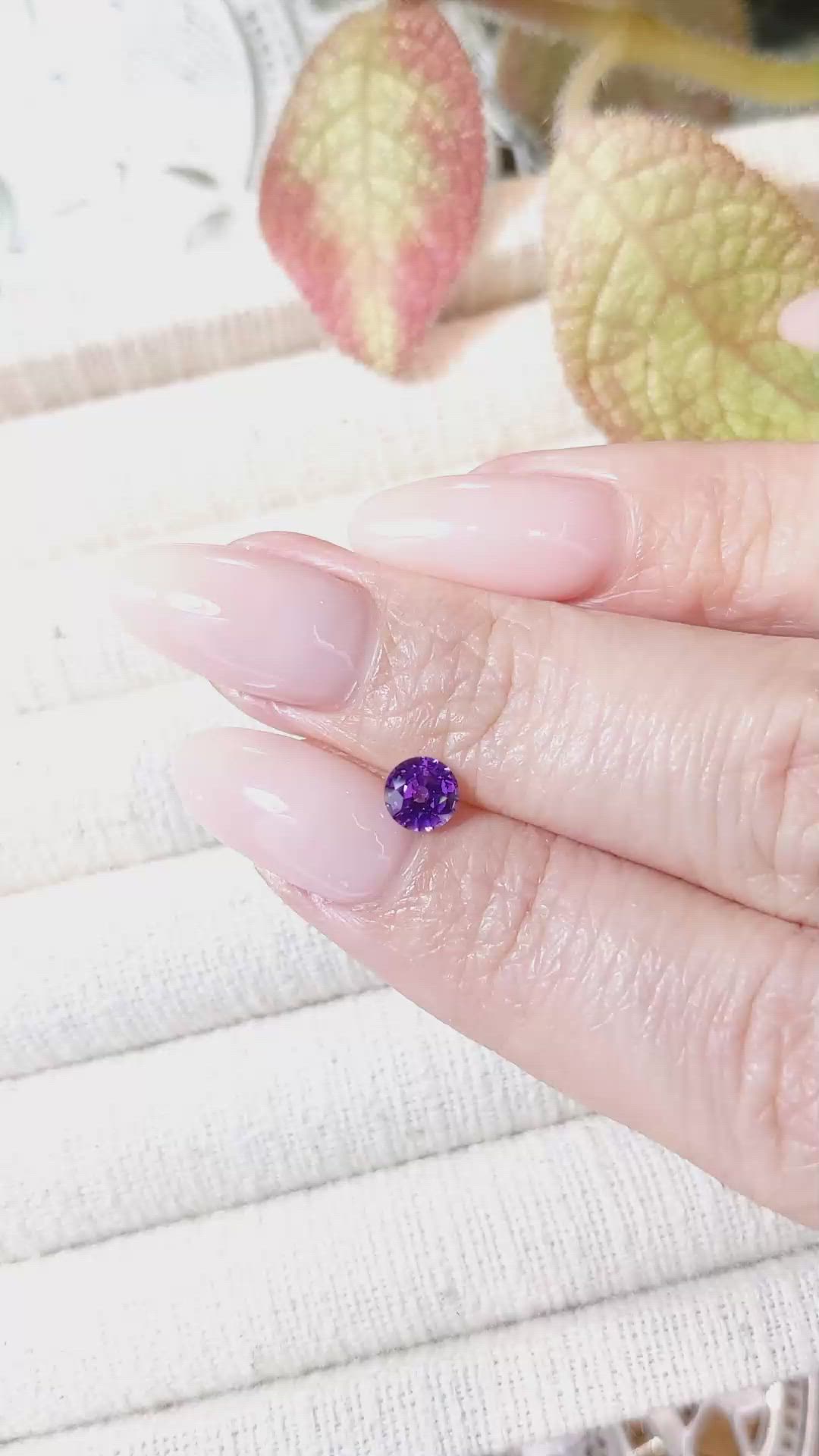 0.66 Ct. Color Change Sapphire from Ceylon (Sri Lanka) Size Video