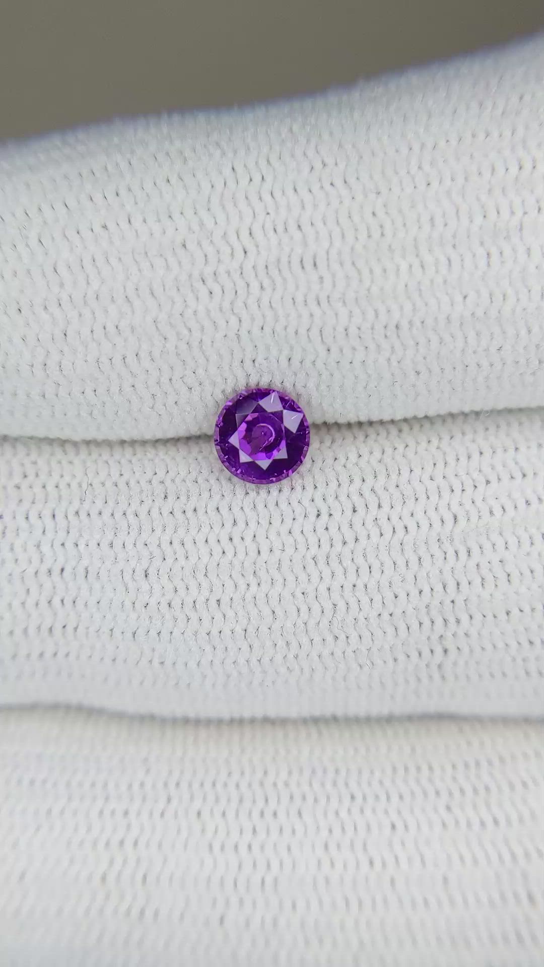 0.66 Ct. Color Change Sapphire from Ceylon (Sri Lanka) Size Video