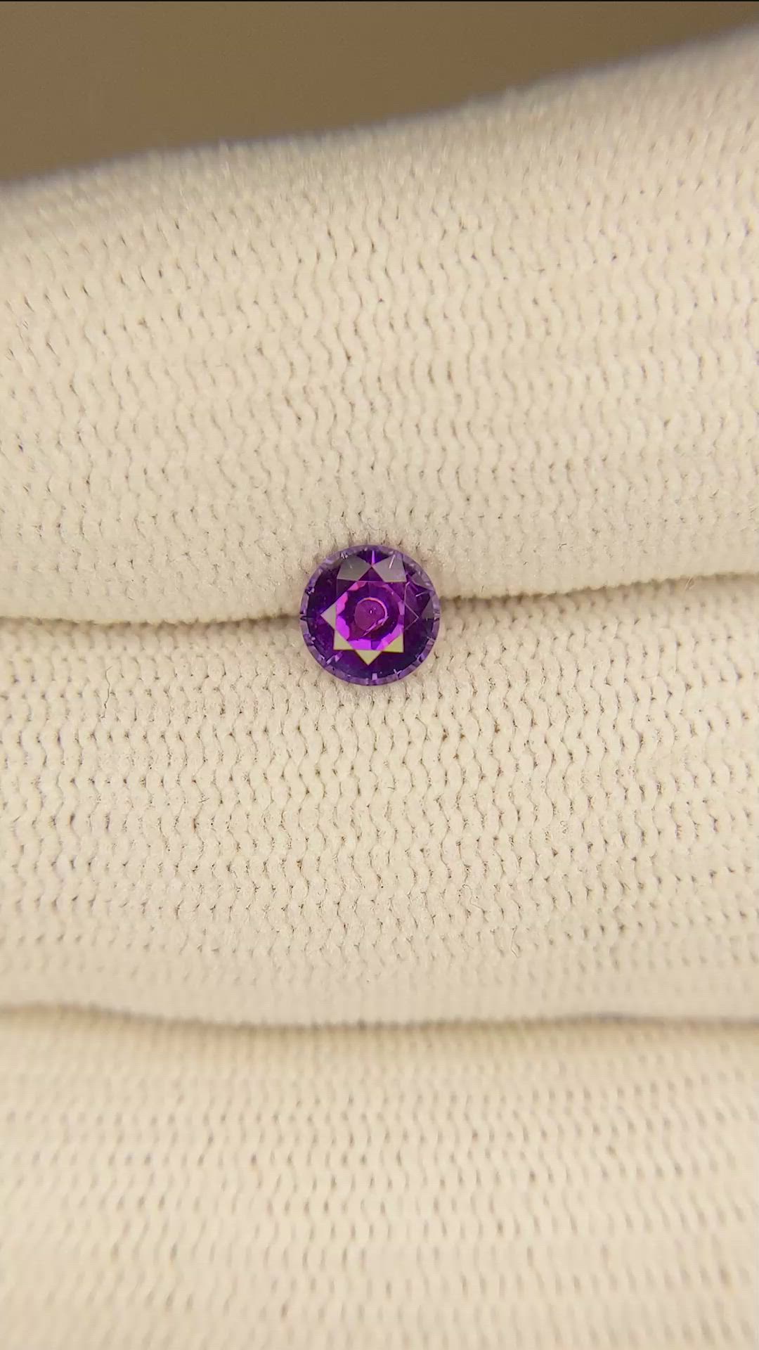 0.66 Ct. Color Change Sapphire from Ceylon (Sri Lanka) Size Video
