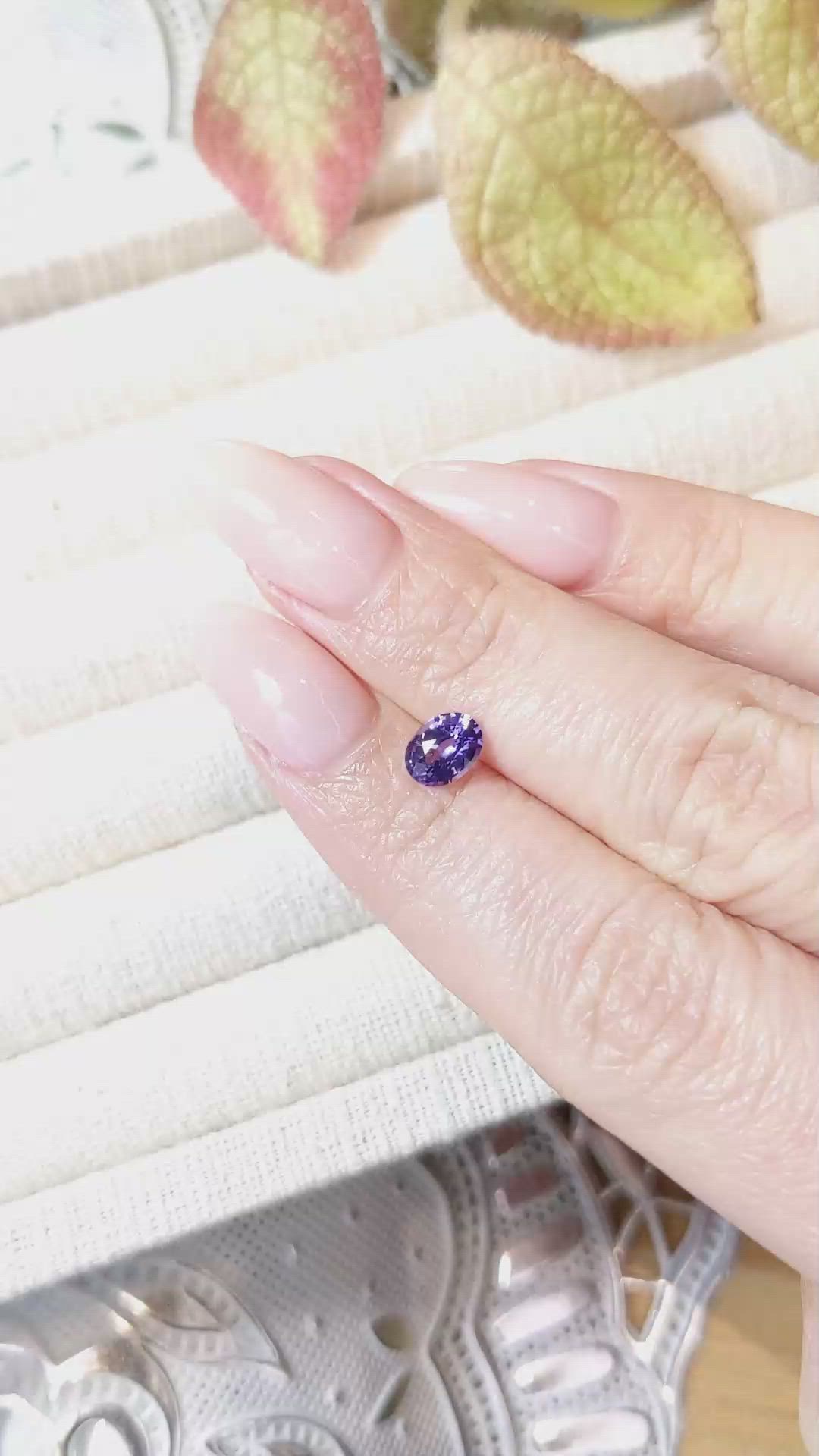 0.88 Ct. Color Change Sapphire from Ceylon (Sri Lanka) Size Video