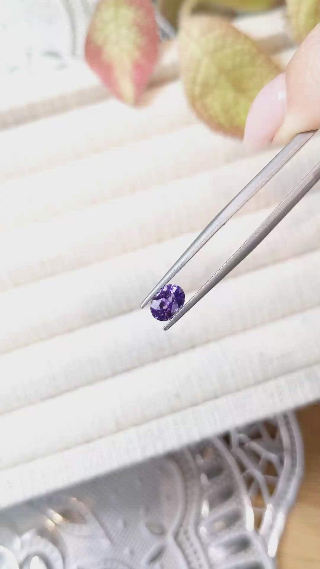 0.88 Ct. Color Change Sapphire from Ceylon (Sri Lanka) Size Video