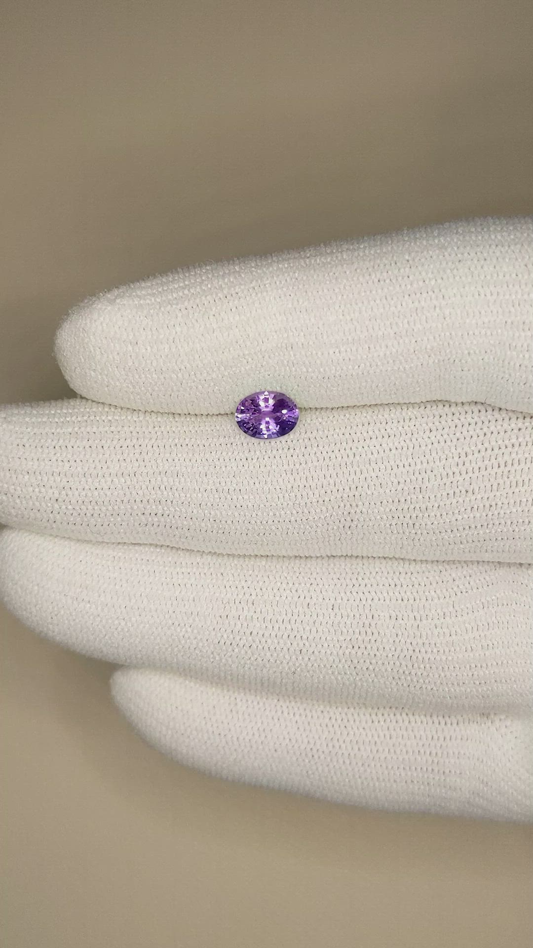 0.88 Ct. Color Change Sapphire from Ceylon (Sri Lanka) Size Video