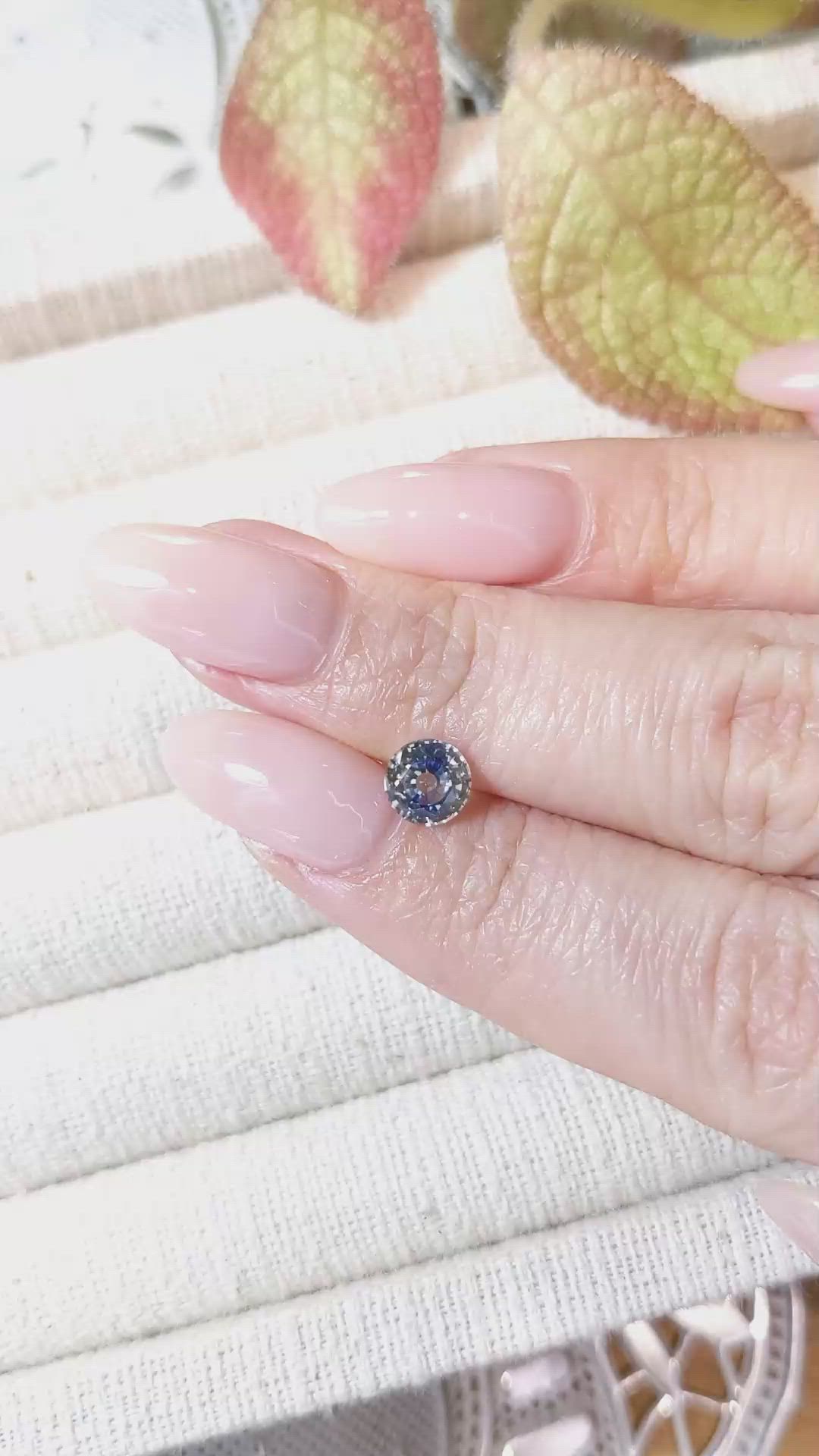 1.28 Ct. Bi Color Sapphire from Ceylon (Sri Lanka) Size Video