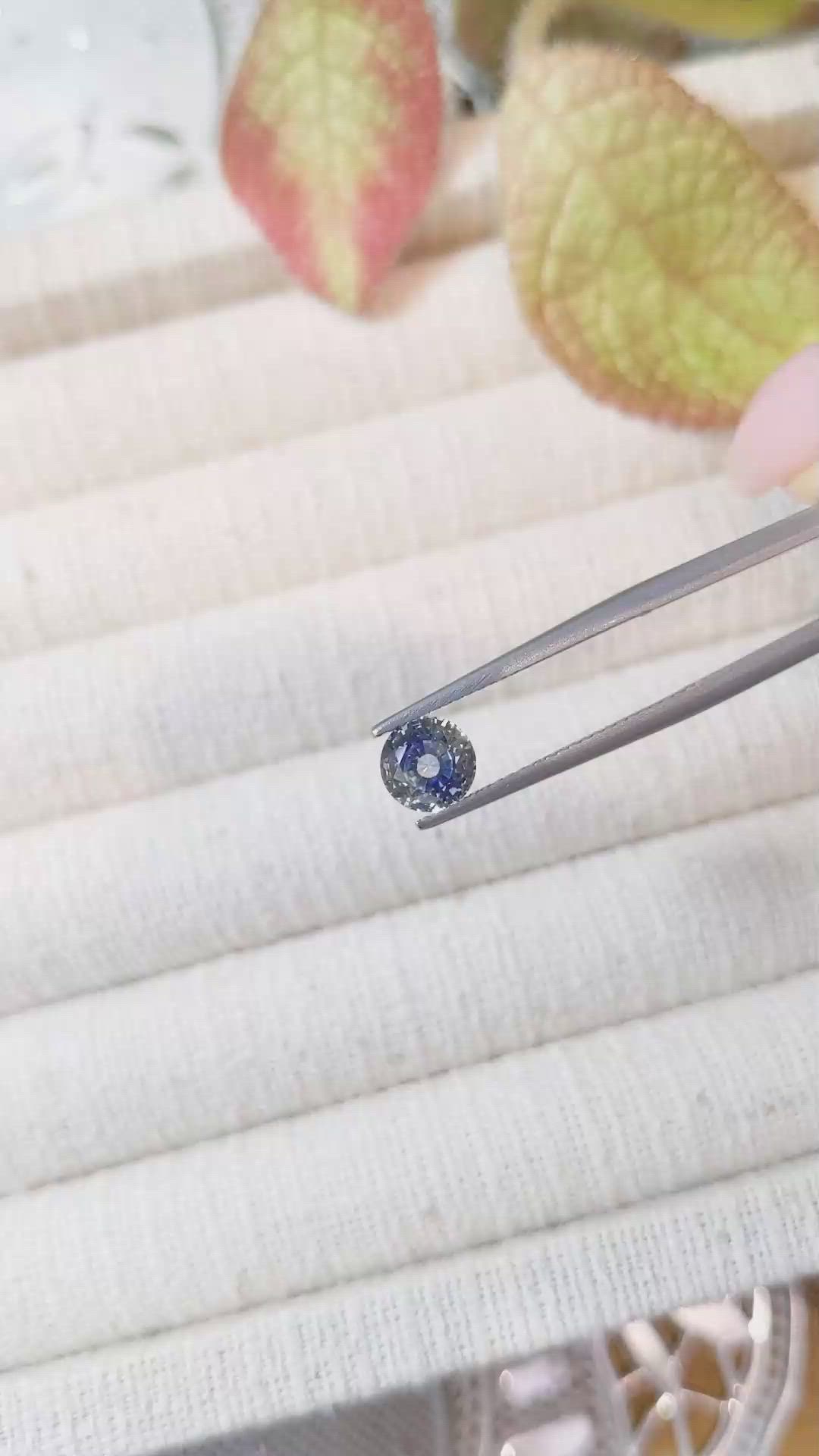 1.28 Ct. Bi Color Sapphire from Ceylon (Sri Lanka) Size Video