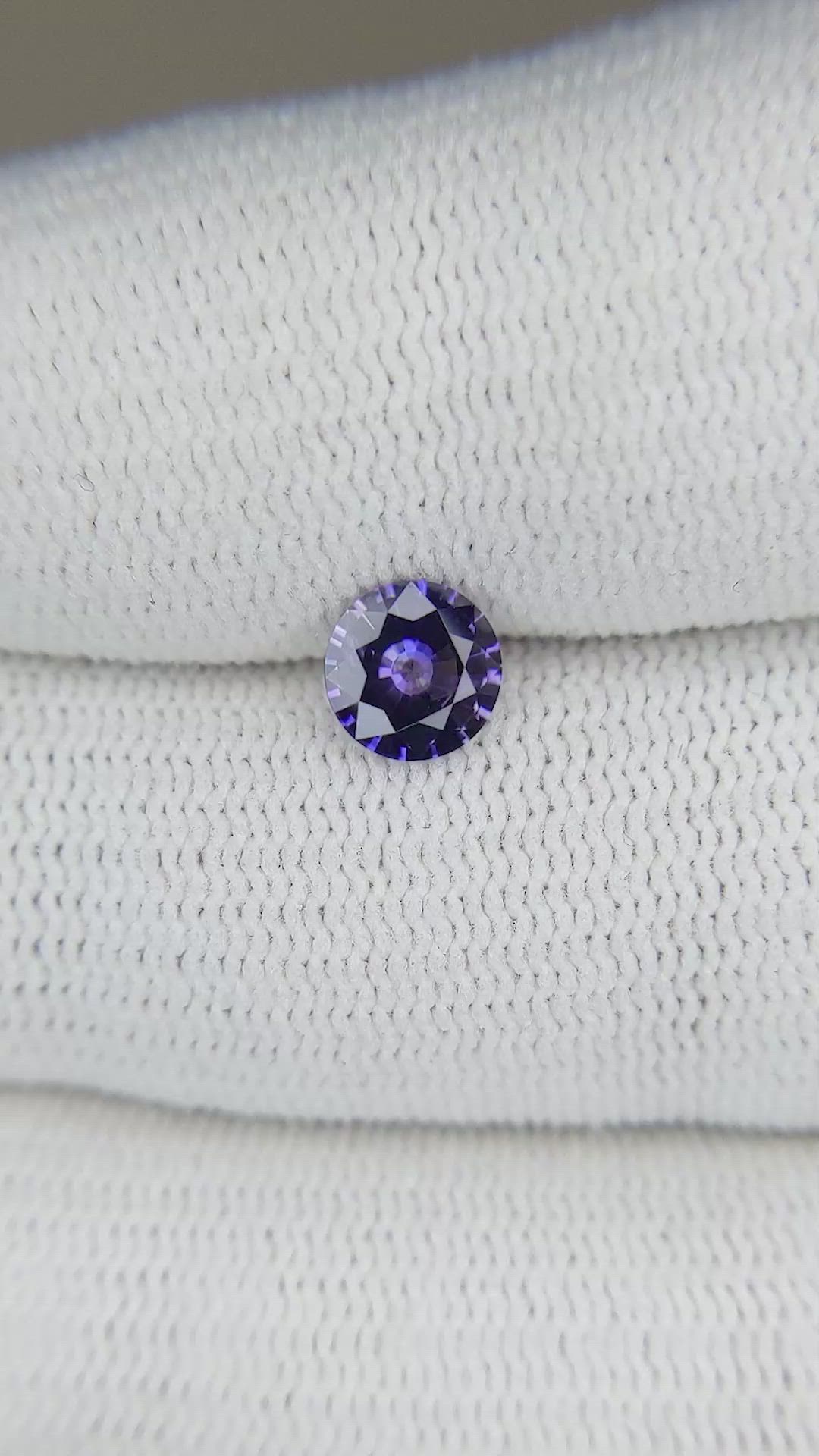 0.68 Ct. Color Change Sapphire from Ceylon (Sri Lanka) Size Video