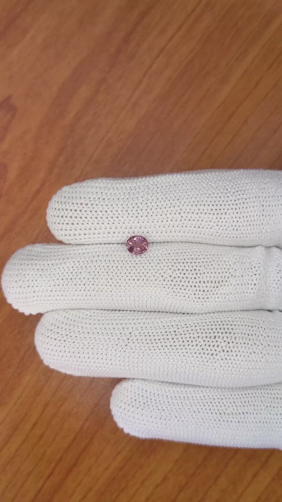 0.55 Ct. Pink Sapphire from Madagascar Size Video