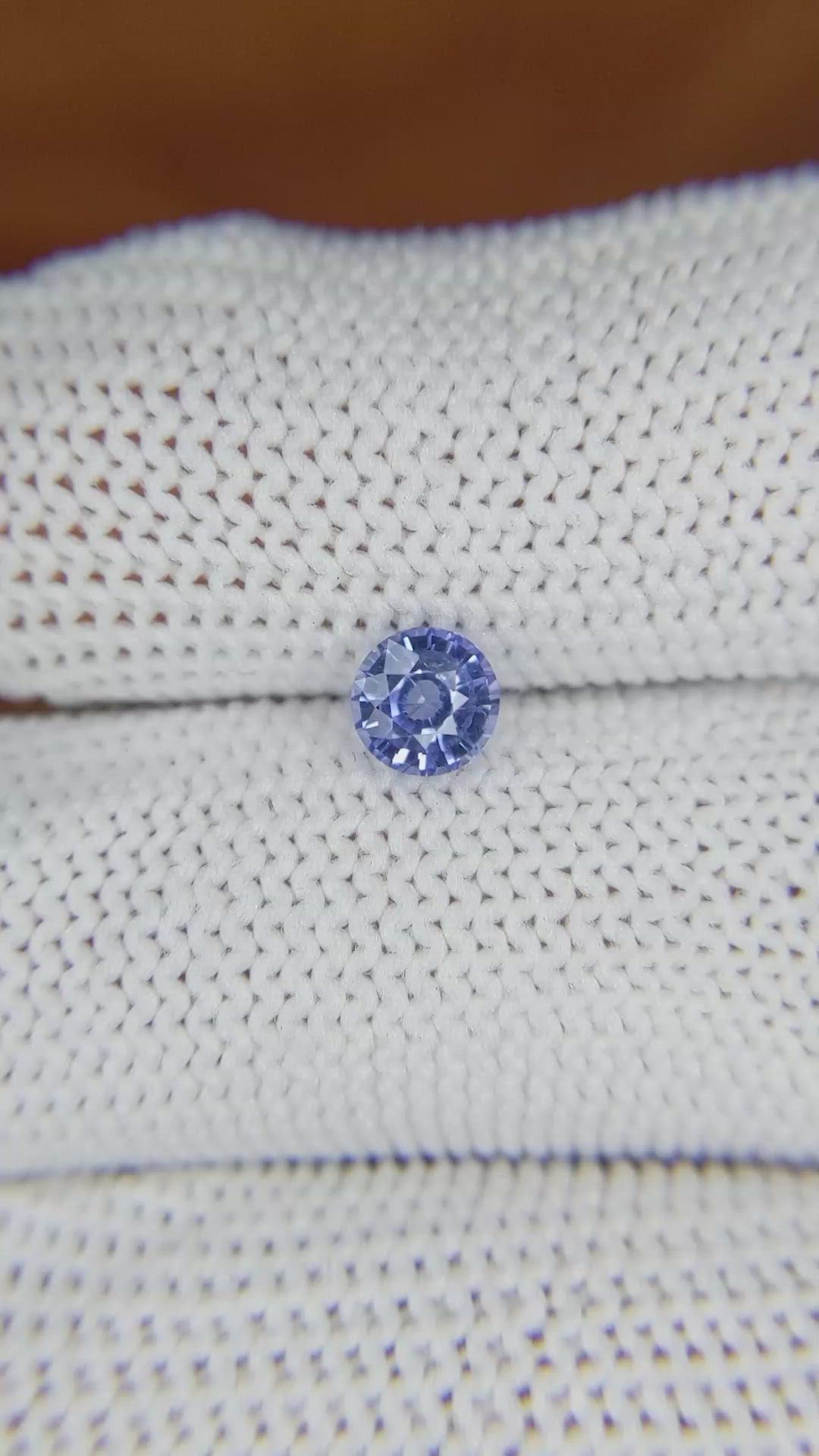 0.66 Ct. Blue Sapphire from Madagascar Size Video