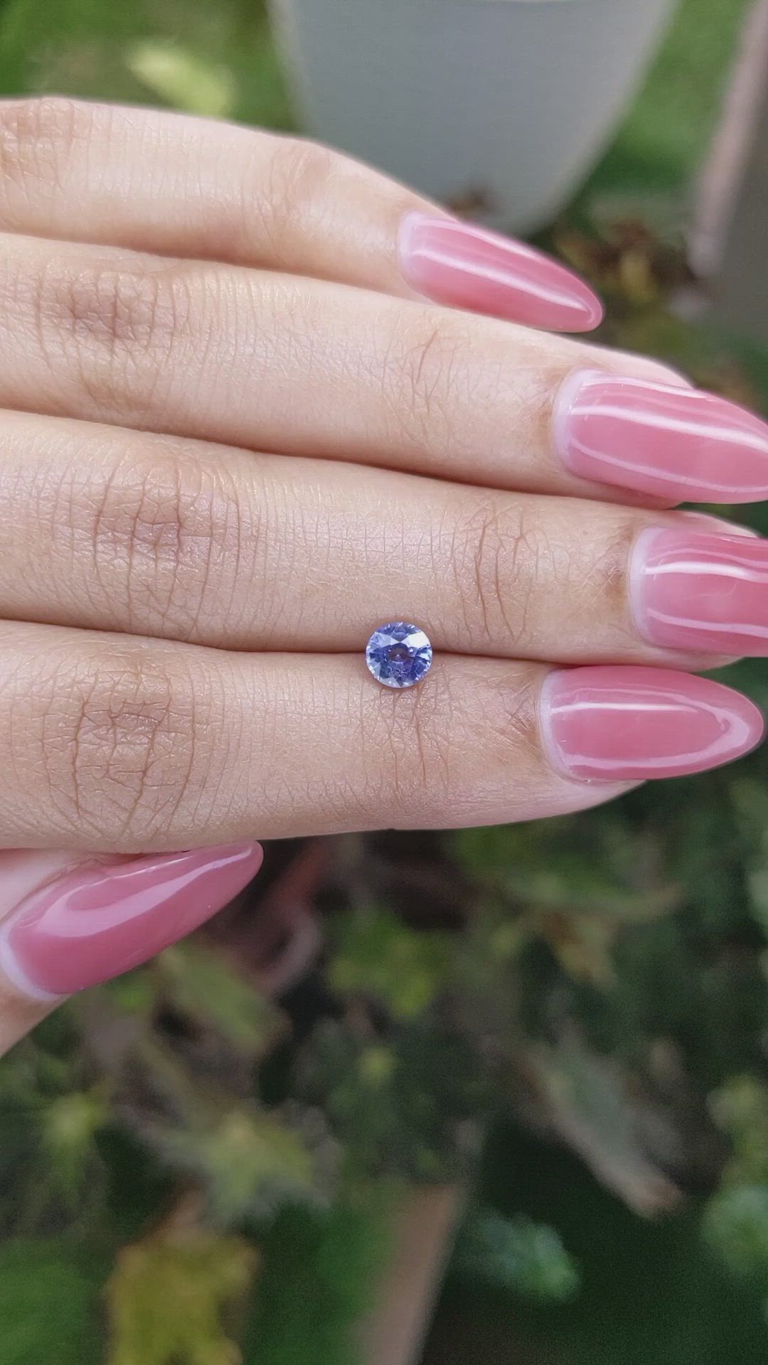 0.66 Ct. Blue Sapphire from Madagascar Size Video