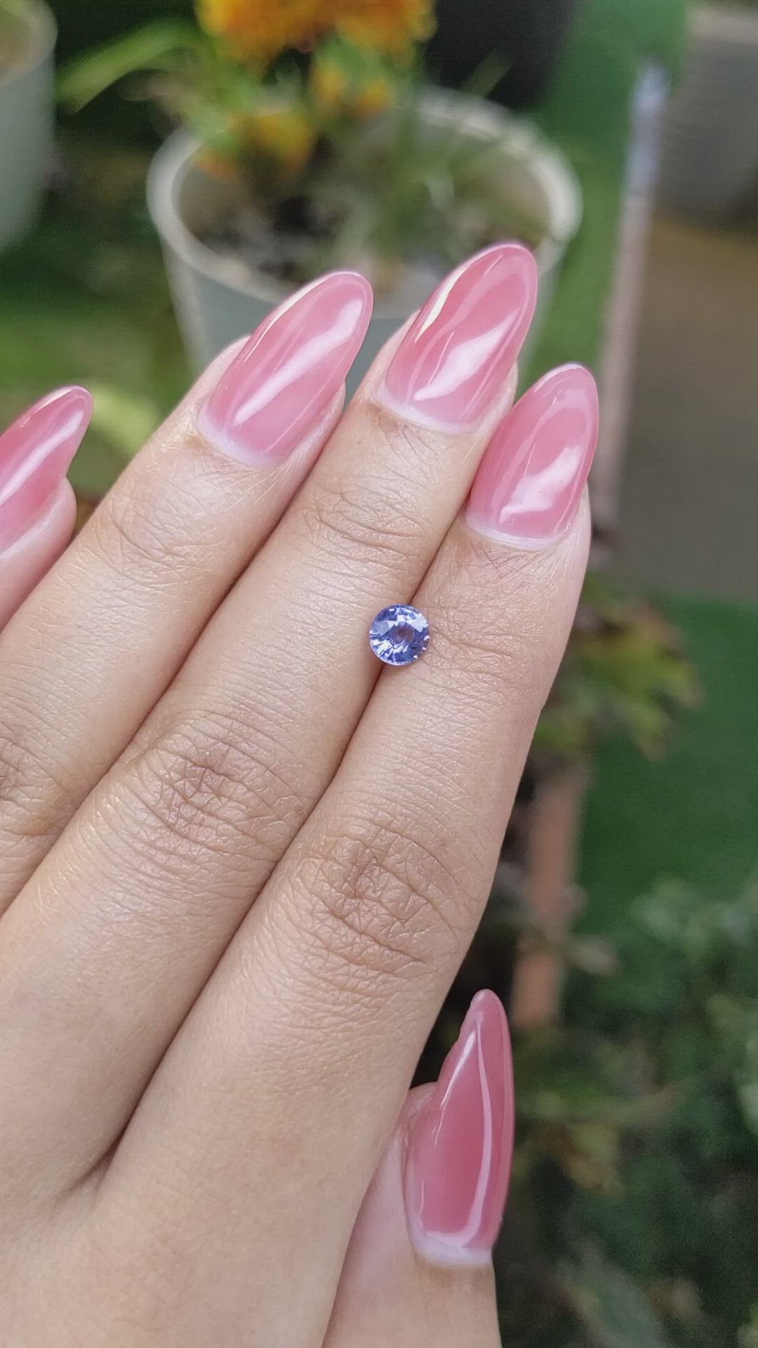 0.66 Ct. Blue Sapphire from Madagascar Size Video