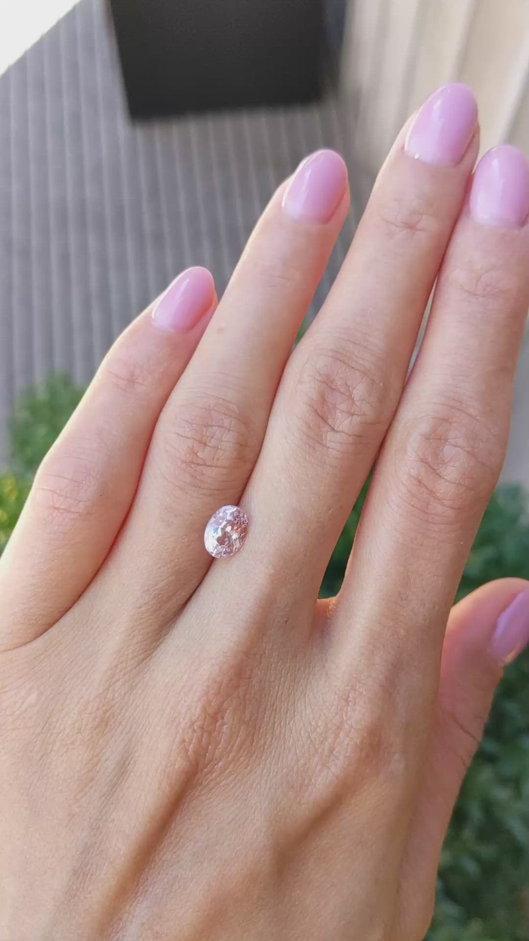 1.69 Ct. Padparadscha Sapphire from Madagascar Size Video