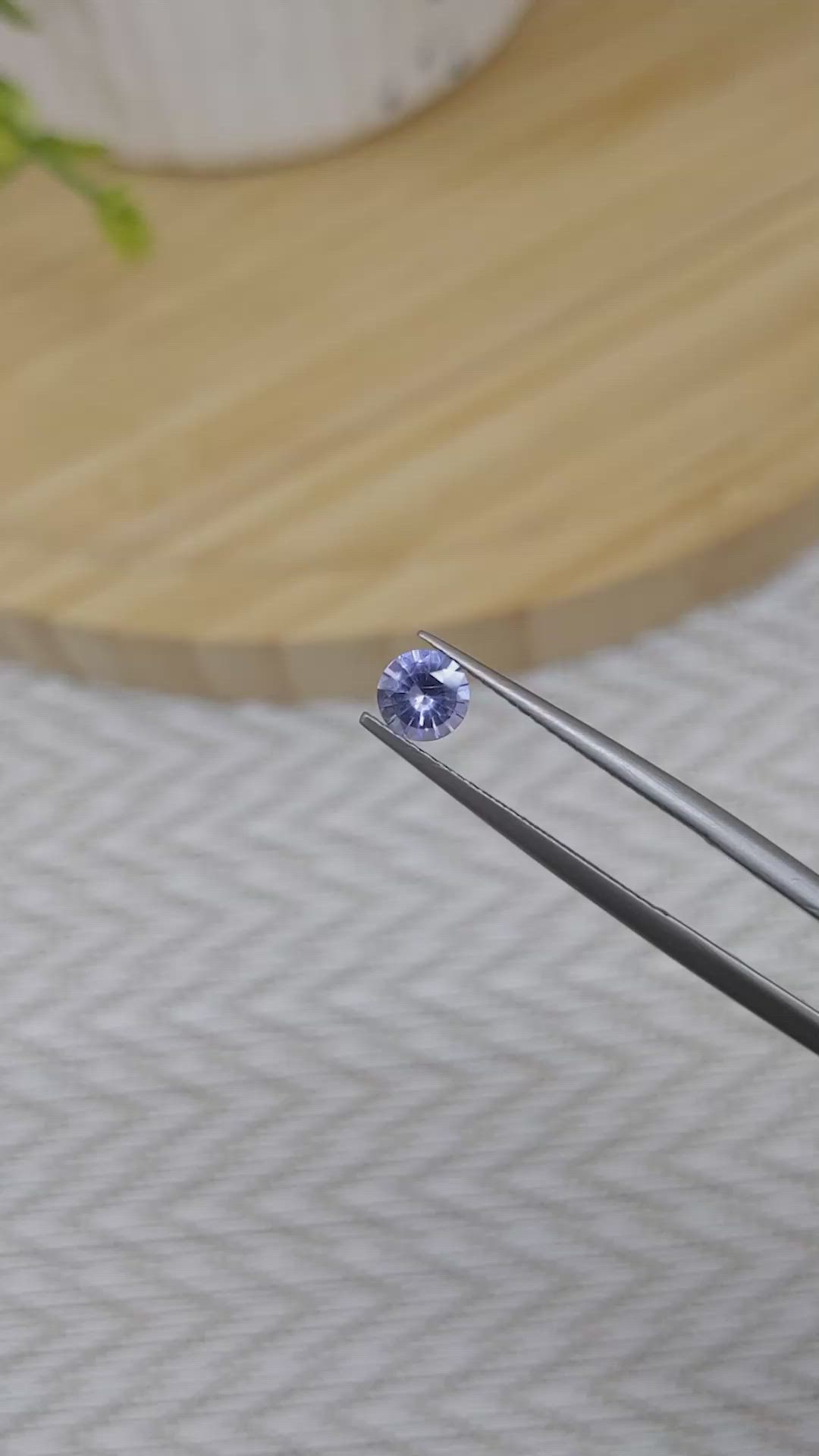 0.55 Ct. Violet Sapphire from Madagascar Size Video