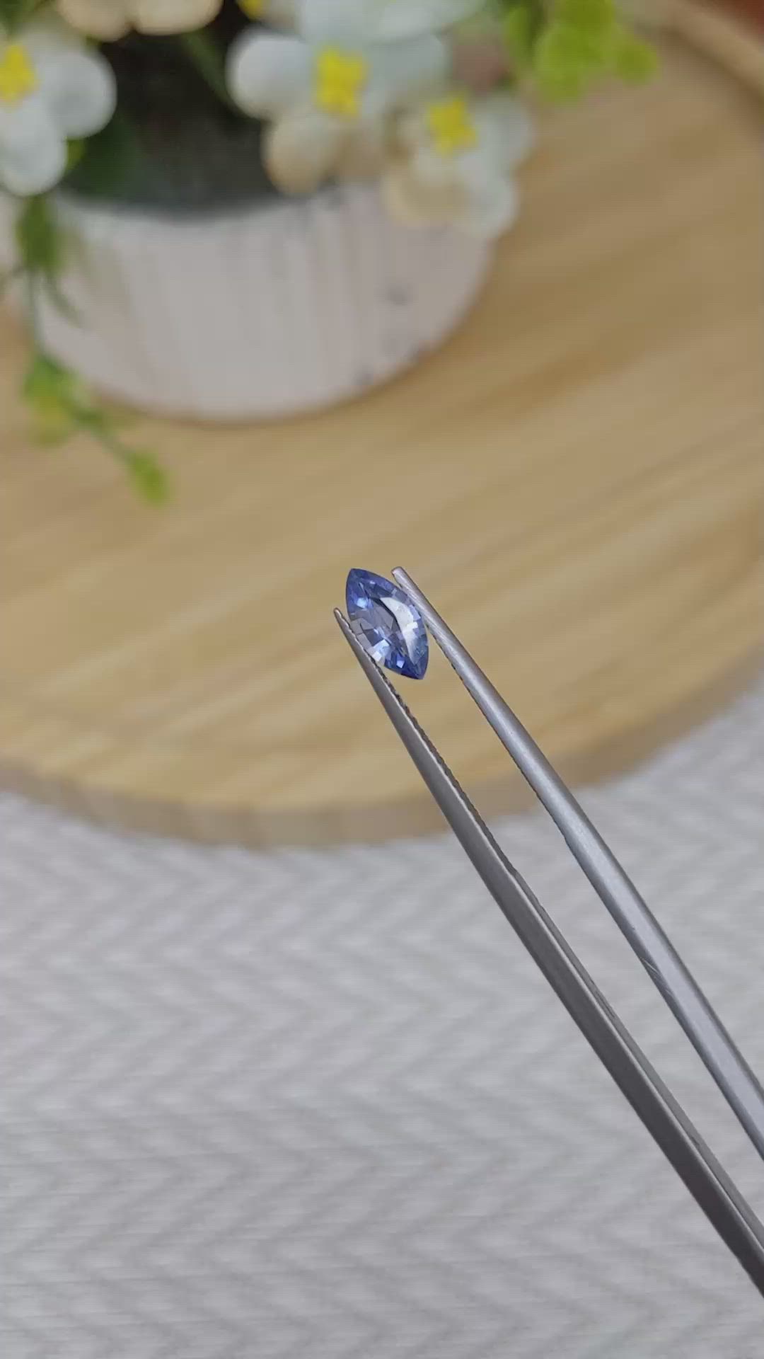 0.70 Ct. Blue Sapphire from Madagascar Size Video