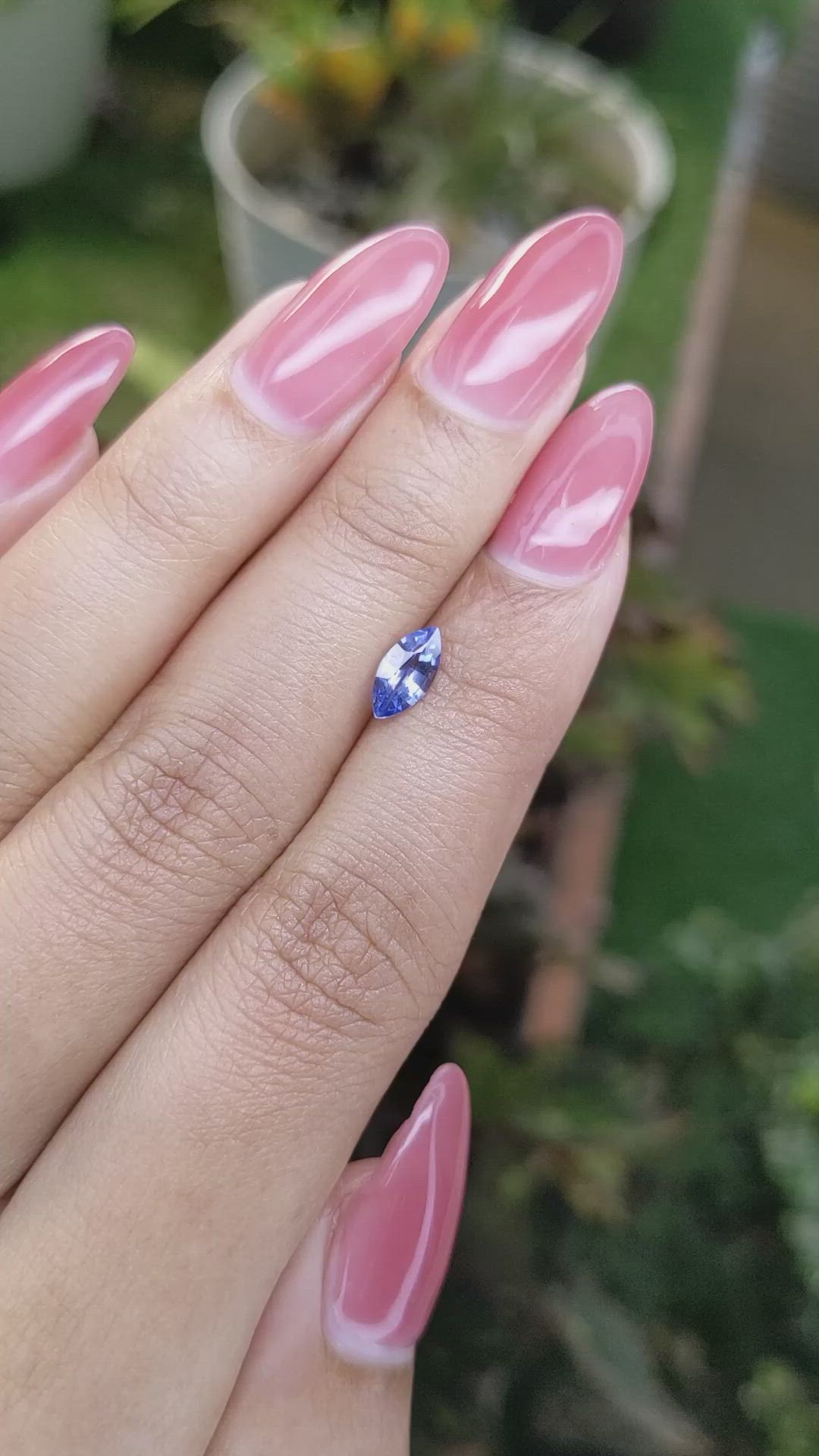 0.70 Ct. Blue Sapphire from Madagascar Size Video