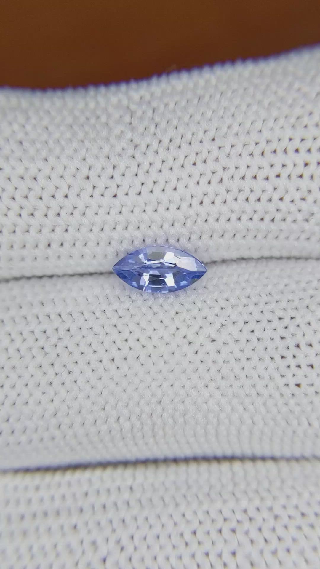 0.70 Ct. Blue Sapphire from Madagascar Size Video