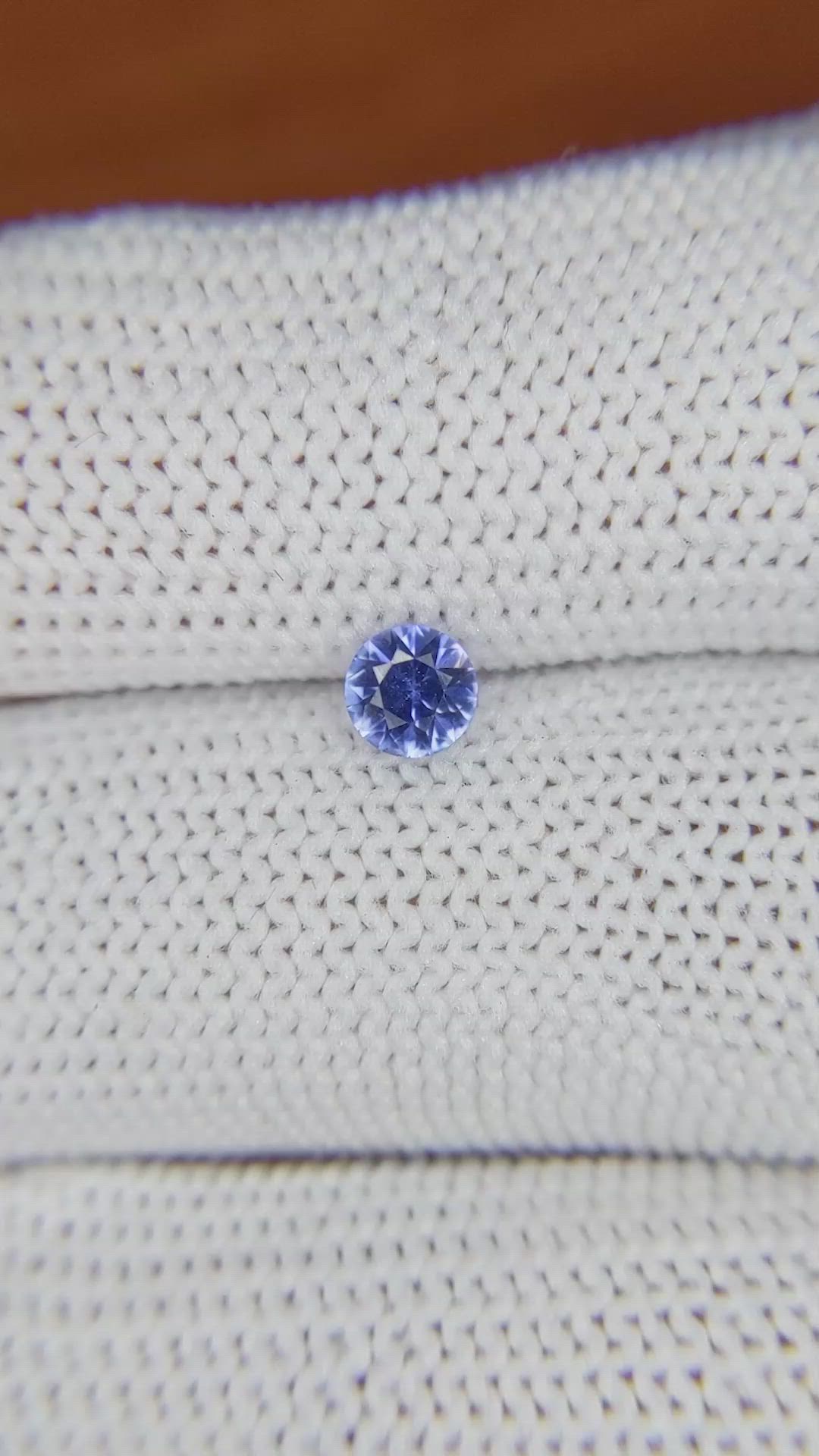 0.37 Ct. Blue Sapphire from Madagascar Size Video
