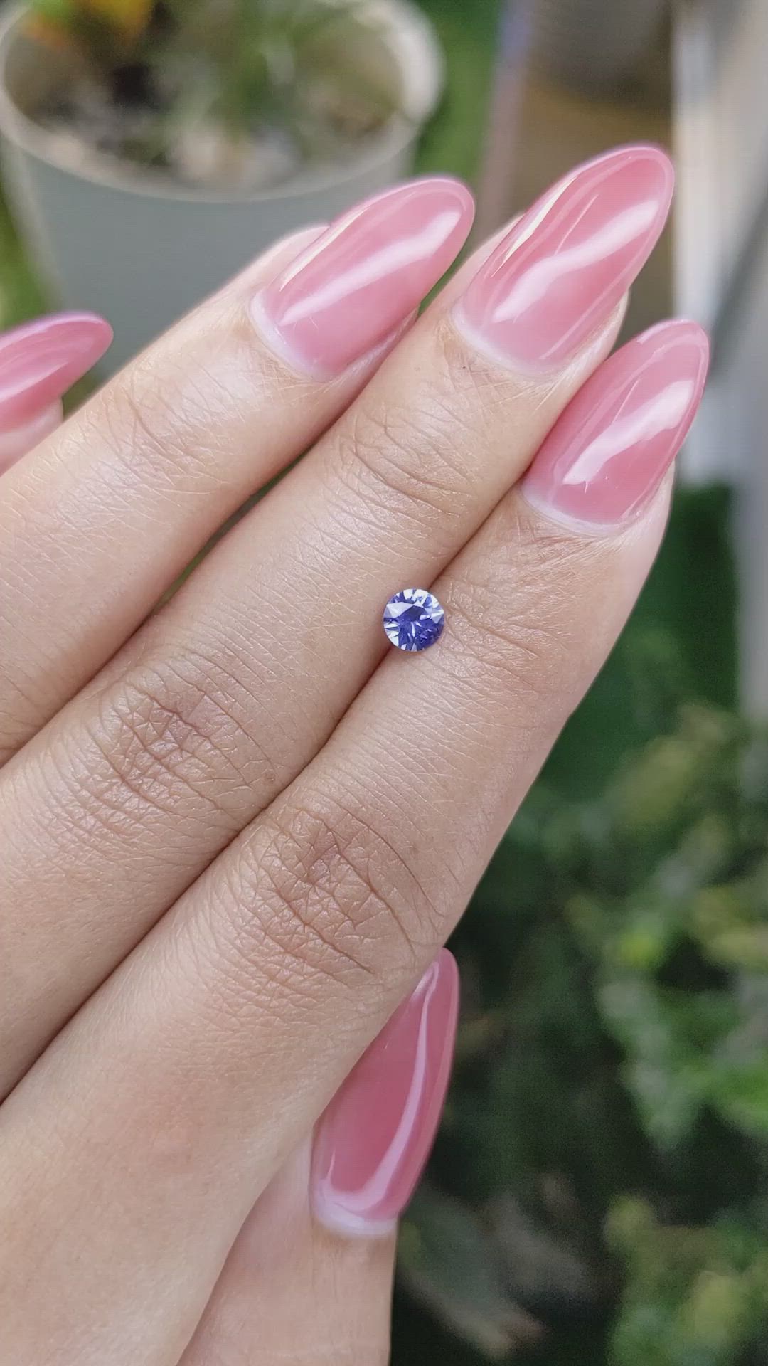 0.37 Ct. Blue Sapphire from Madagascar Size Video