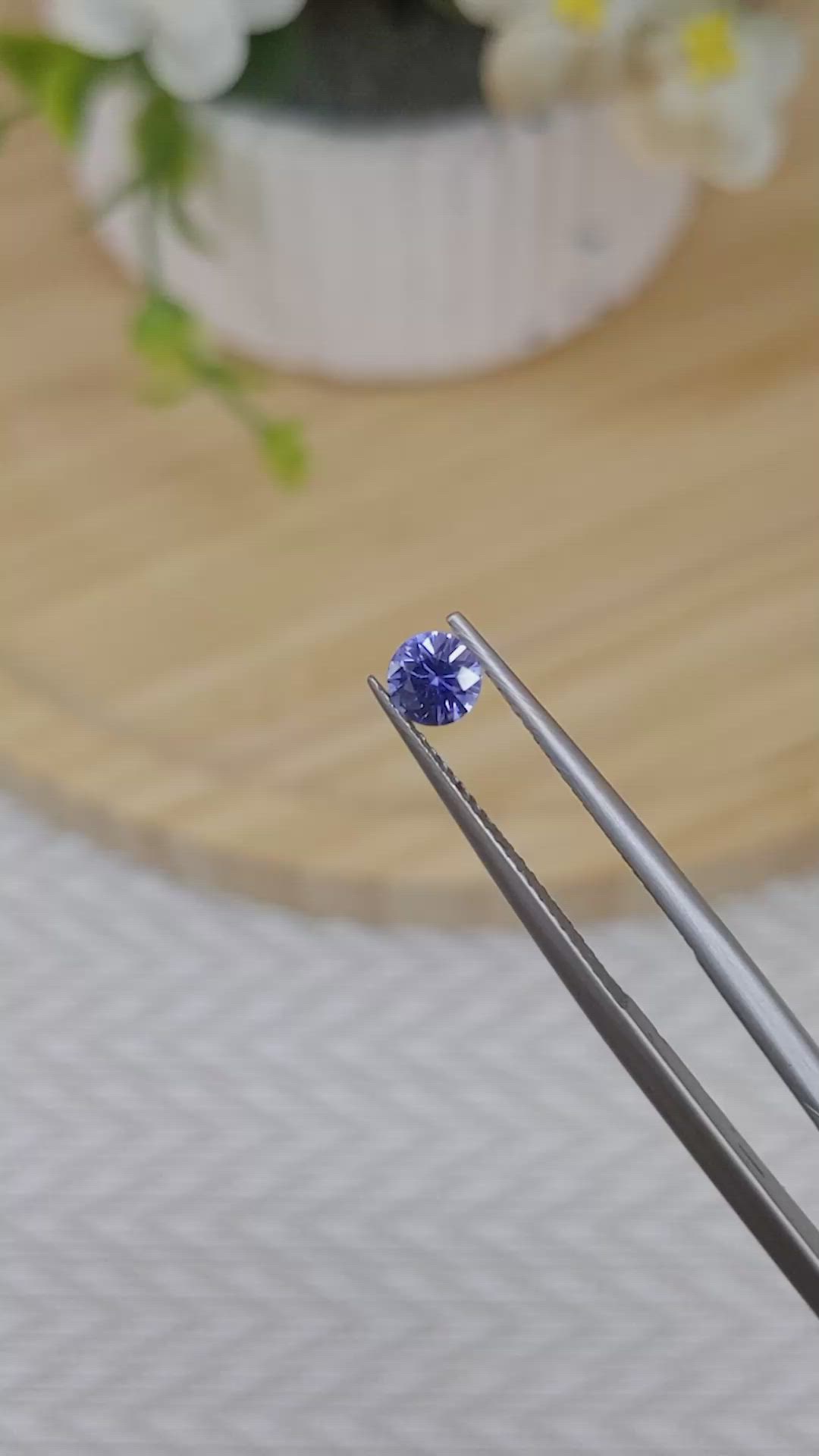 0.37 Ct. Blue Sapphire from Madagascar Size Video