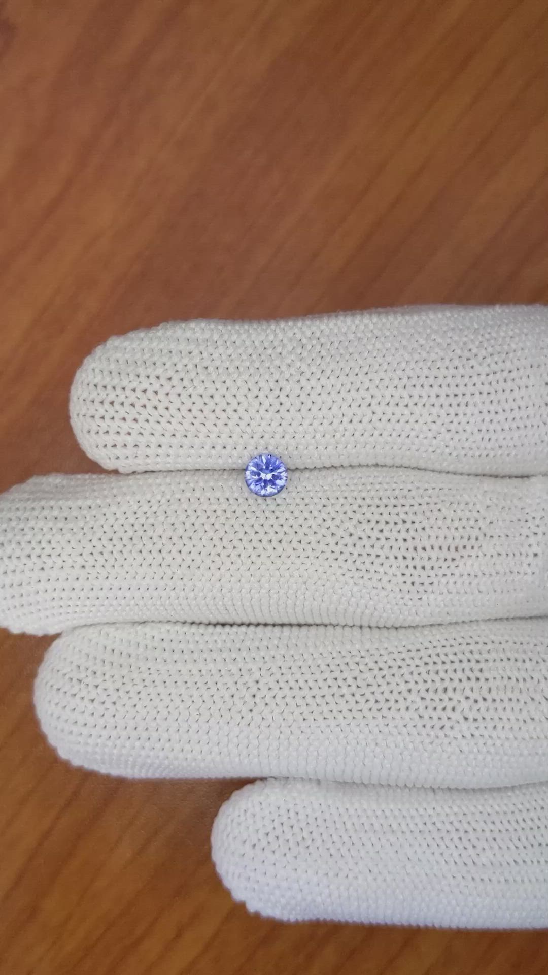 0.37 Ct. Blue Sapphire from Madagascar Size Video