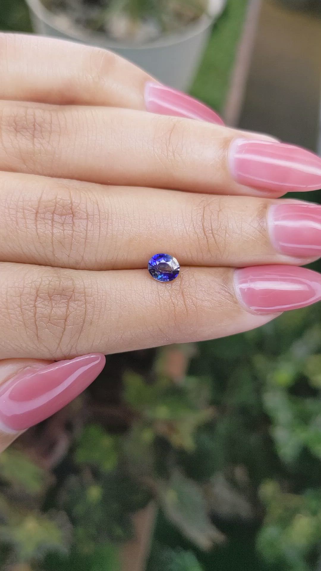 0.66 Ct. Bi Color Sapphire from Madagascar Size Video