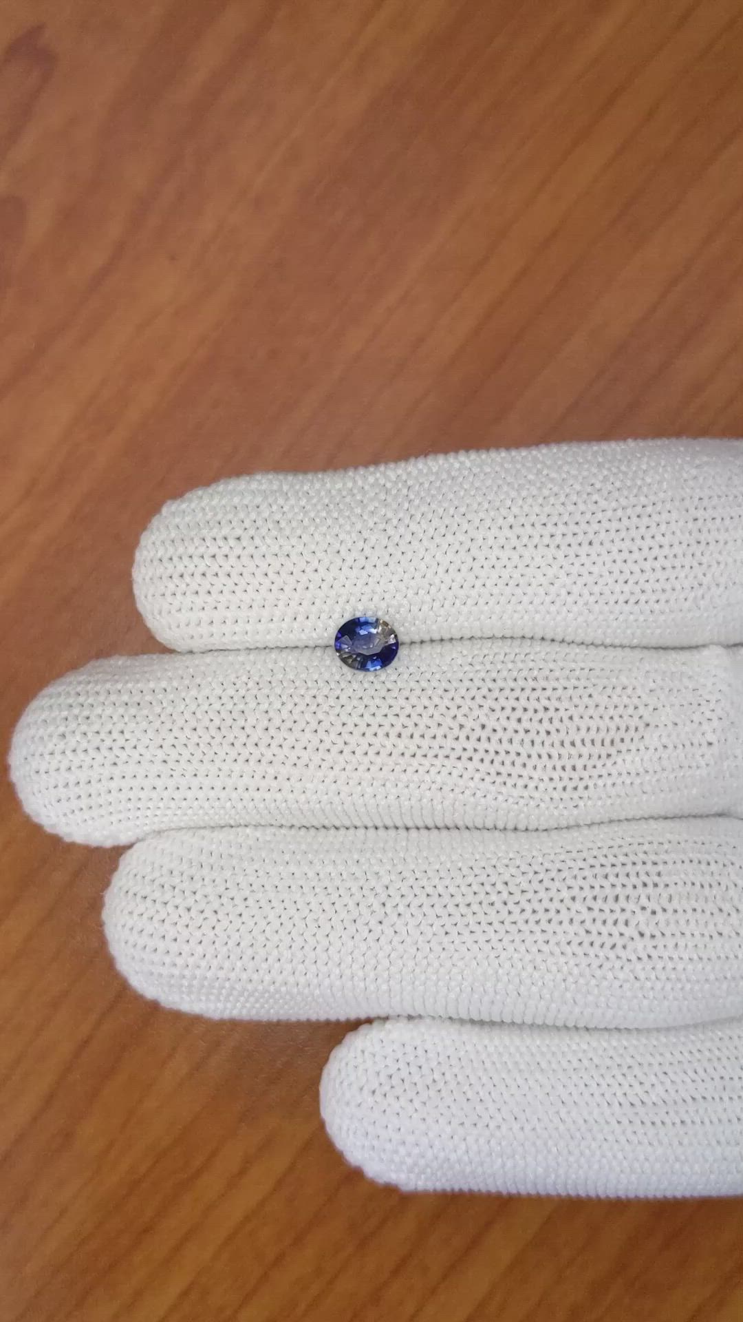 0.66 Ct. Bi Color Sapphire from Madagascar Size Video