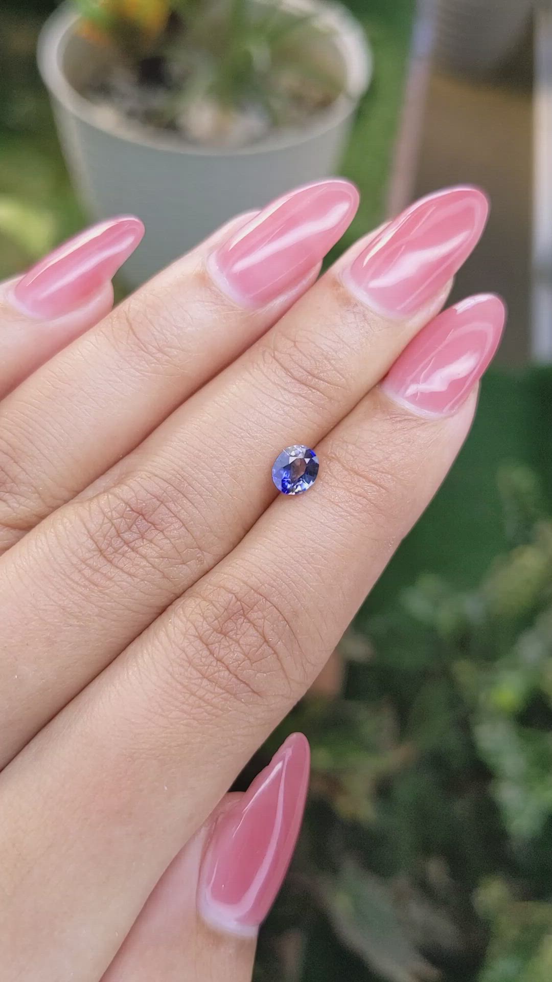 0.66 Ct. Bi Color Sapphire from Madagascar Size Video