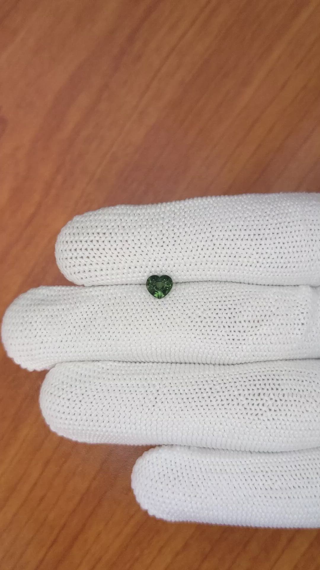 0.69 Ct. Green Sapphire from Madagascar Size Video