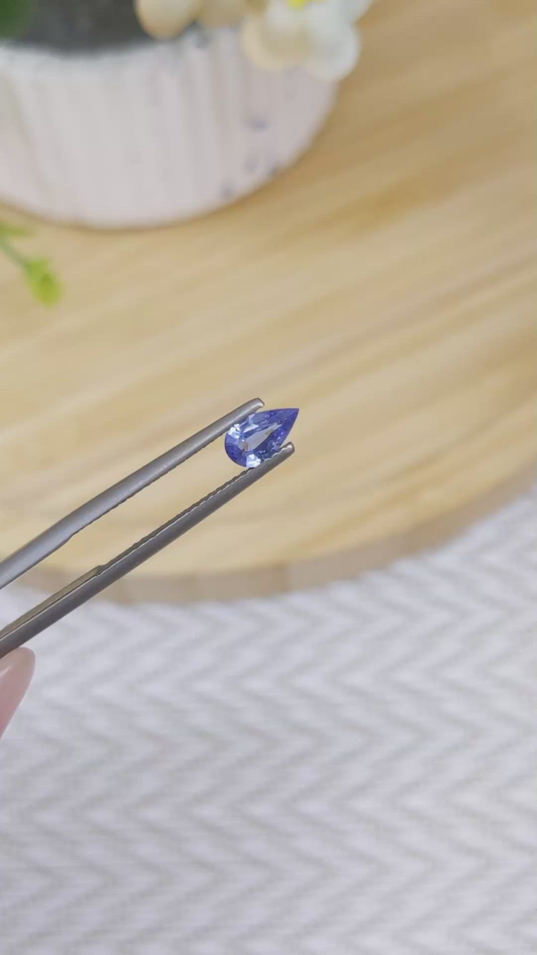 0.53 Ct. Blue Sapphire from Madagascar Size Video