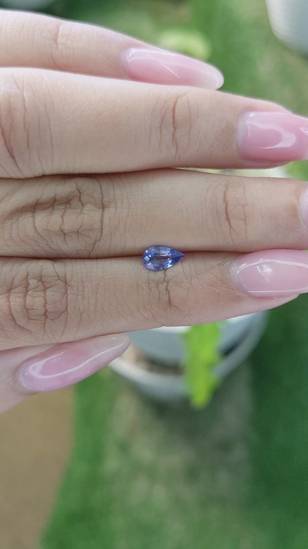 0.53 Ct. Blue Sapphire from Madagascar Size Video