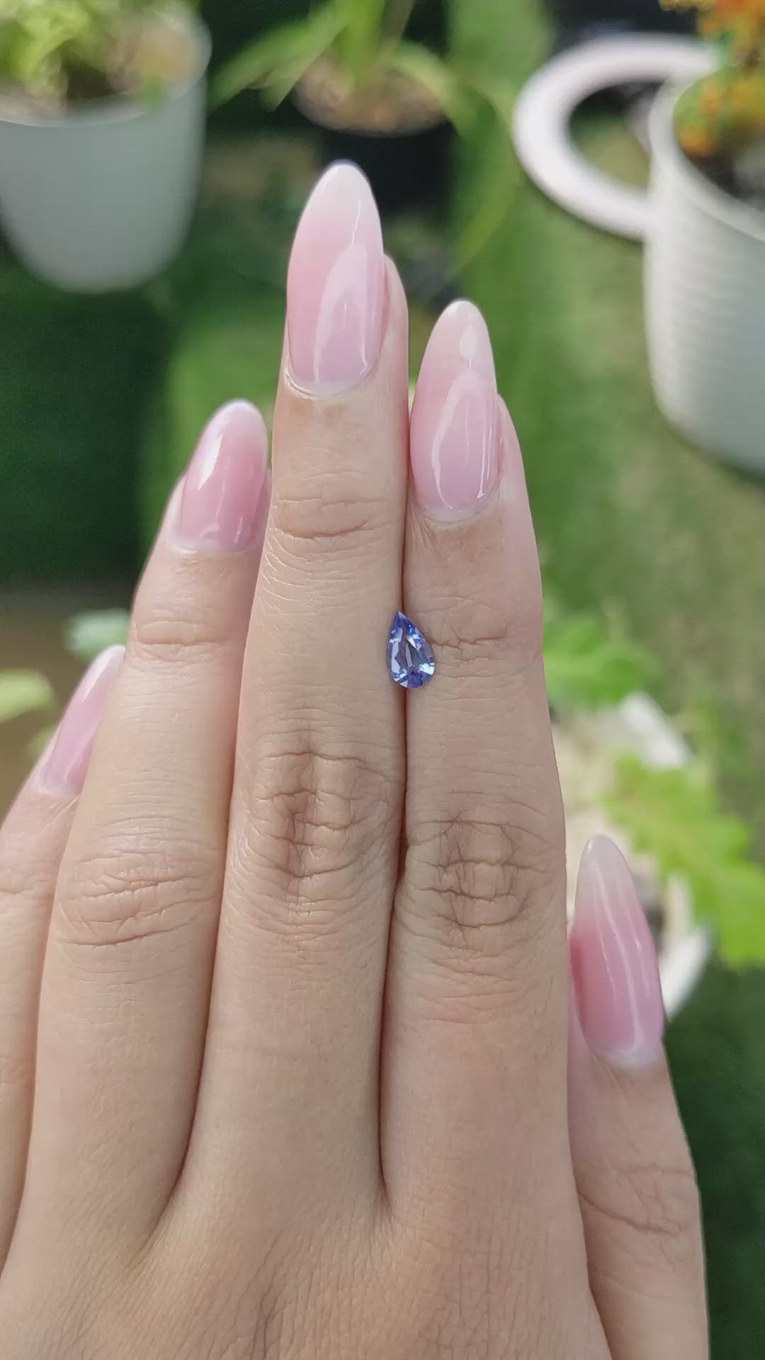 0.53 Ct. Blue Sapphire from Madagascar Size Video