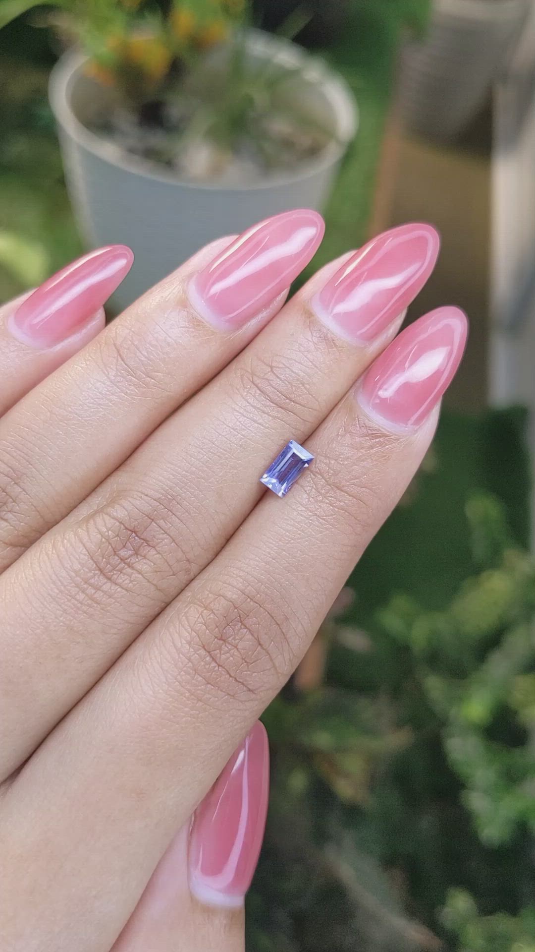 0.69 Ct. Blue Sapphire from Madagascar Size Video