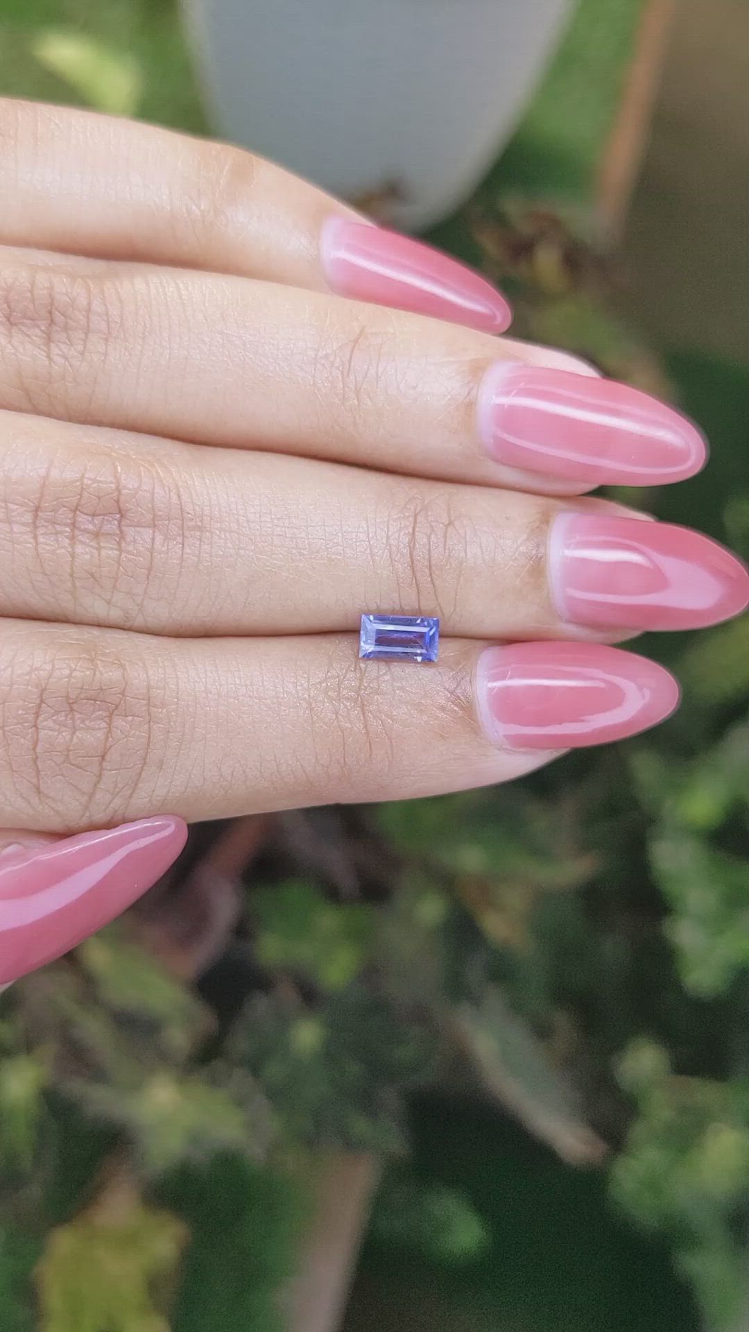0.69 Ct. Blue Sapphire from Madagascar Size Video
