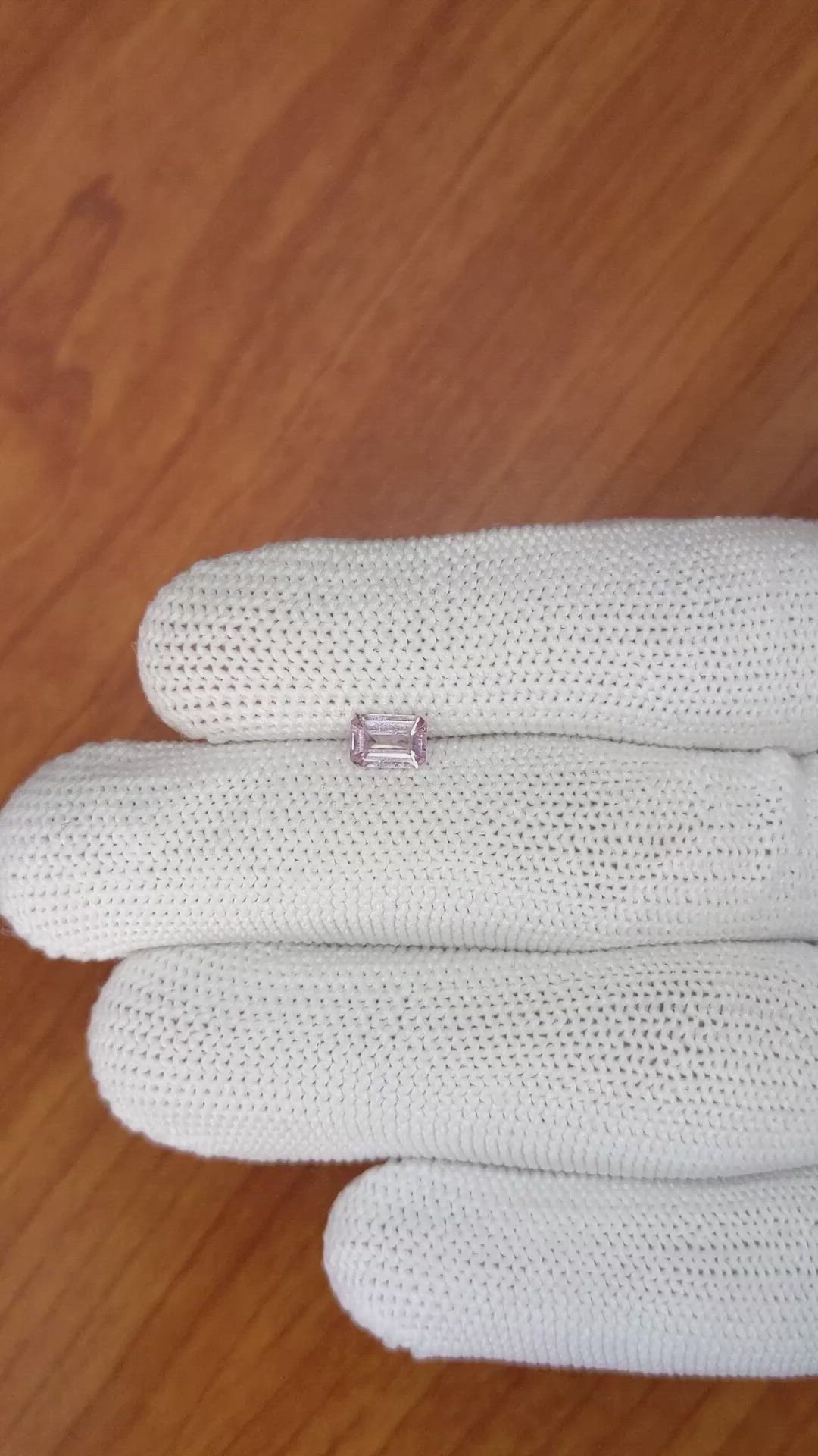 0.65 Ct. Pink Sapphire from Madagascar Size Video