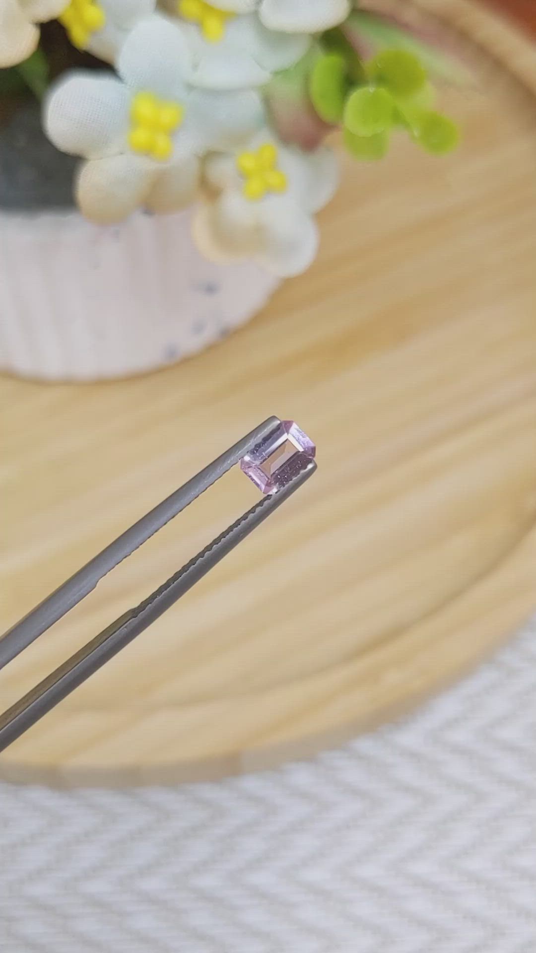 0.65 Ct. Pink Sapphire from Madagascar Size Video