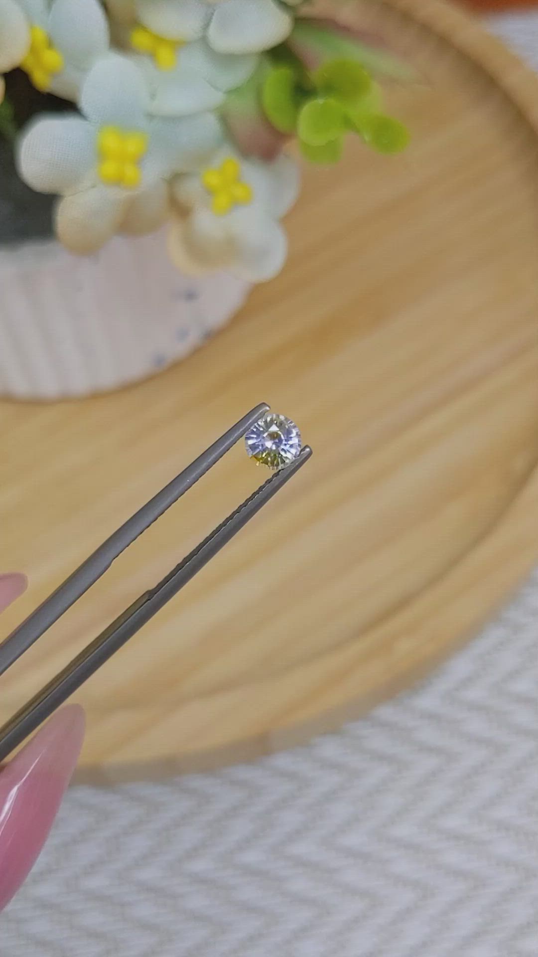 0.65 Ct. Bi Color Sapphire from Madagascar Size Video
