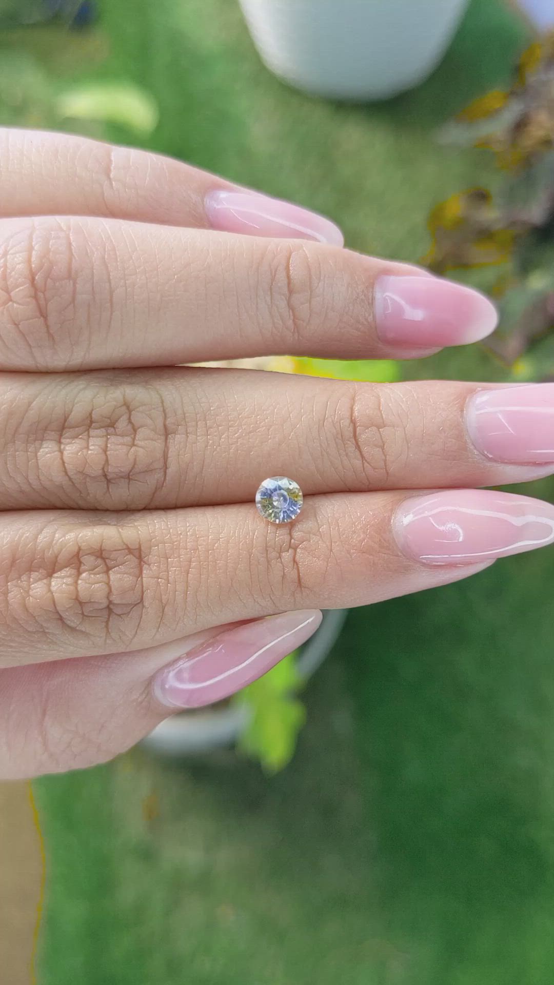 0.65 Ct. Bi Color Sapphire from Madagascar Size Video