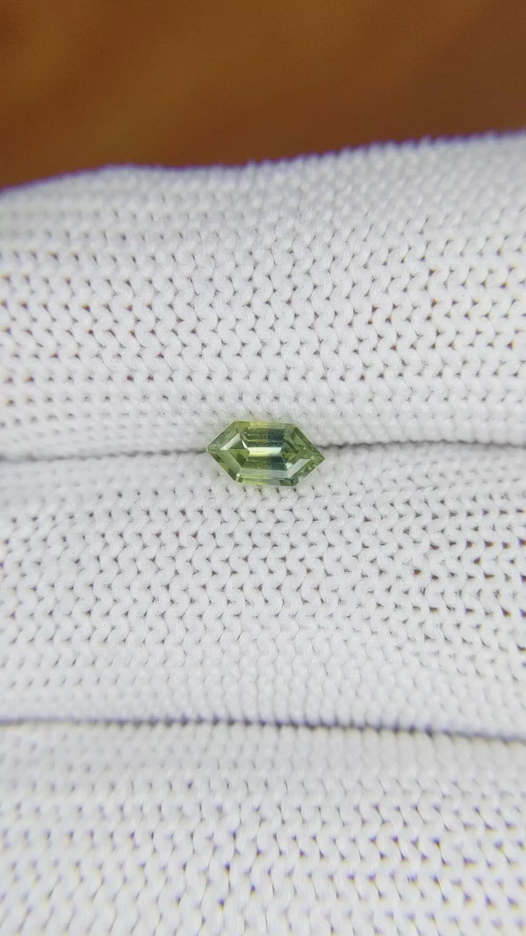 0.58 Ct. Bi Color Sapphire from Madagascar Size Video