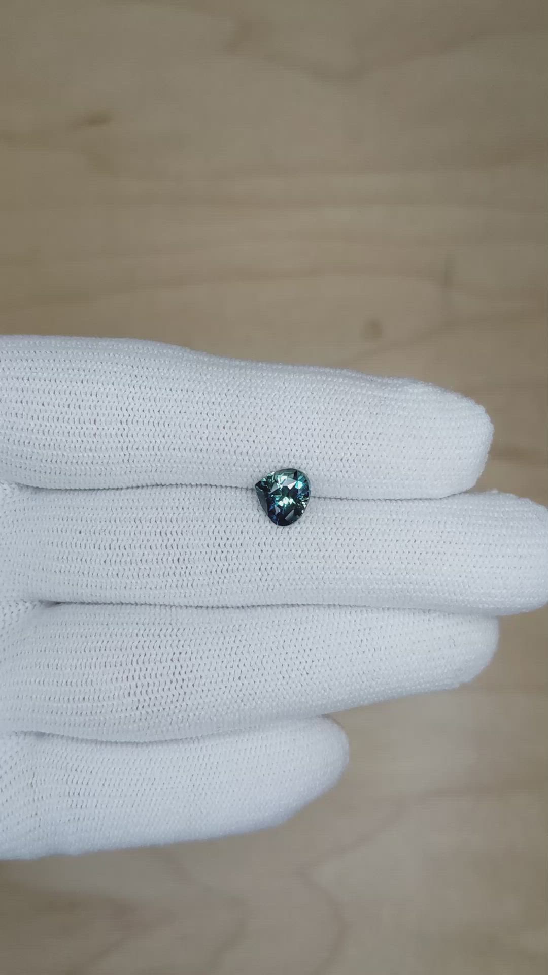 1.60 Ct. Bi Color Sapphire from Tanzania Size Video