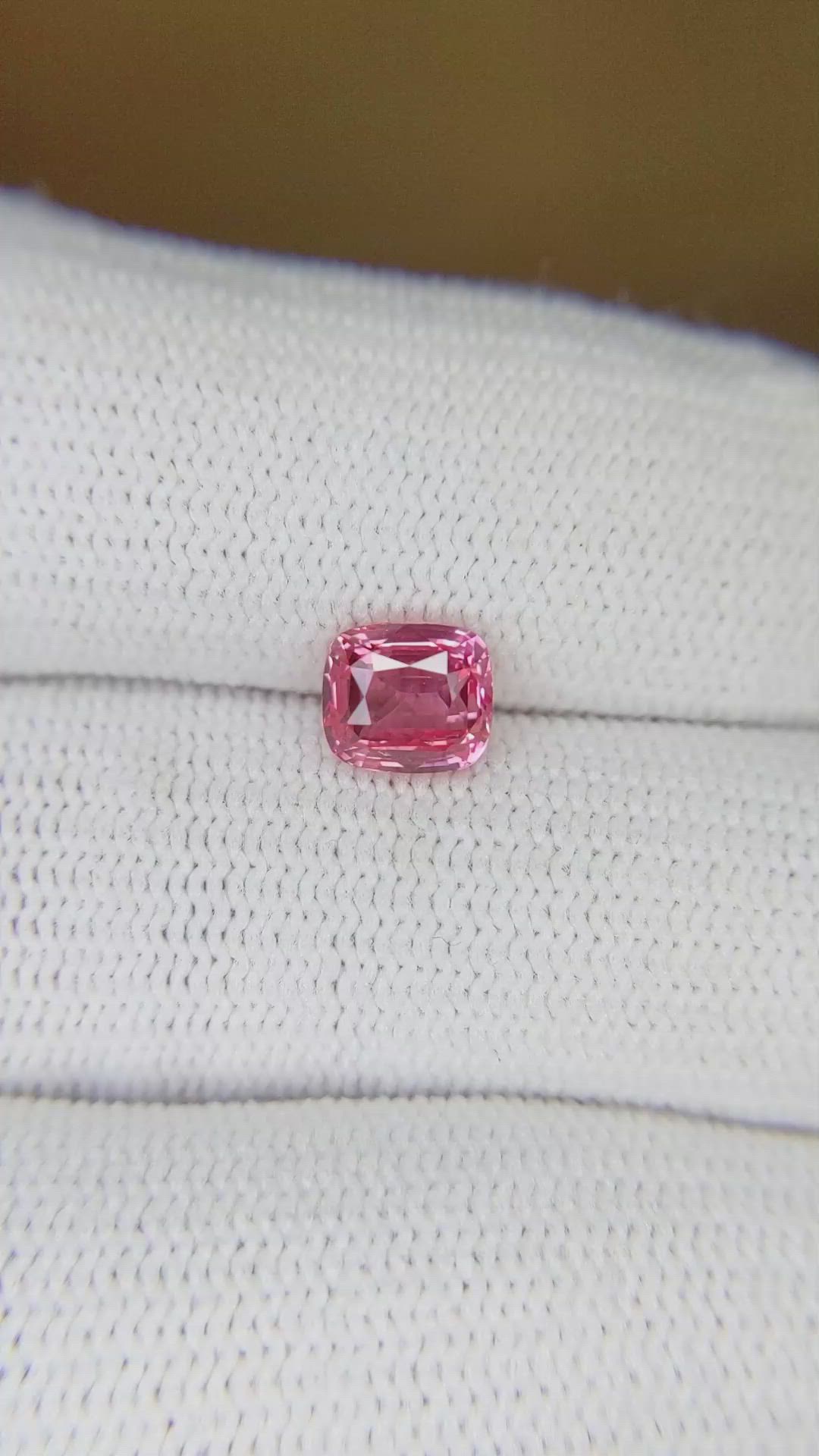 1.27 Ct. Padparadscha Sapphire from Madagascar Size Video